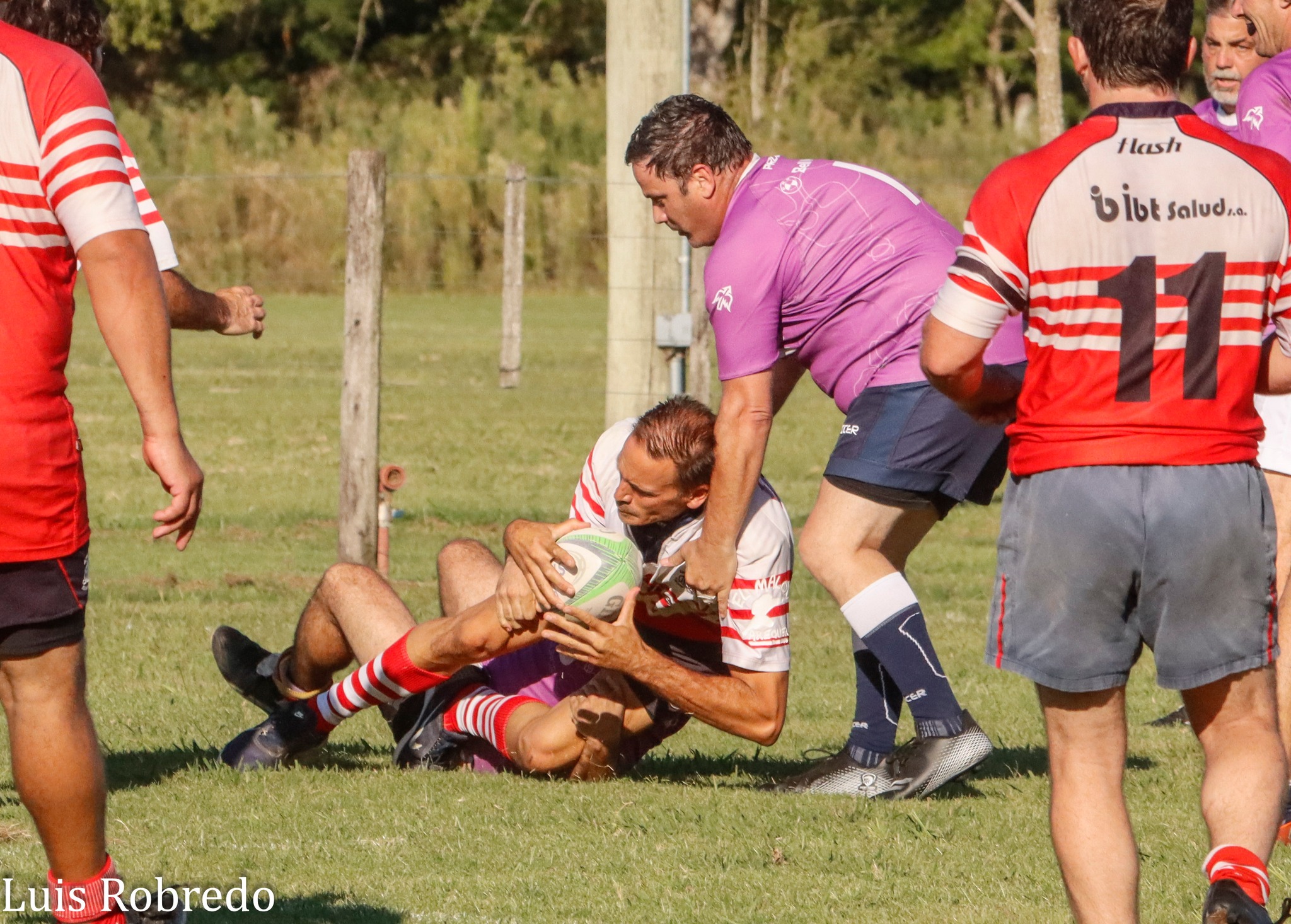  Areco Rugby Club - Club Champagnat - RugbyV - 6TO ENCUENTRO DE VETERANOS DEL ARECO RUGBY CLUB - Areco vs Champagnat (#2024ENCVETARCCHA03) Photo by: Luis Robredo | Siuxy Sports 2024-03-09