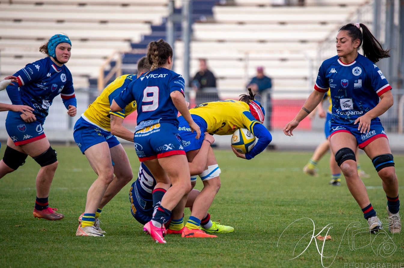  ASM Romagnat rugby féminin - FC Grenoble Rugby - Rugby - FFR 2024 Elite 1 Fém - ASM Romagnat (32) vs (8) Amazones FC Grenoble  (#FFR24E1FASMRFCG11) Photo by: Karine Valentin | Siuxy Sports 2024-11-17