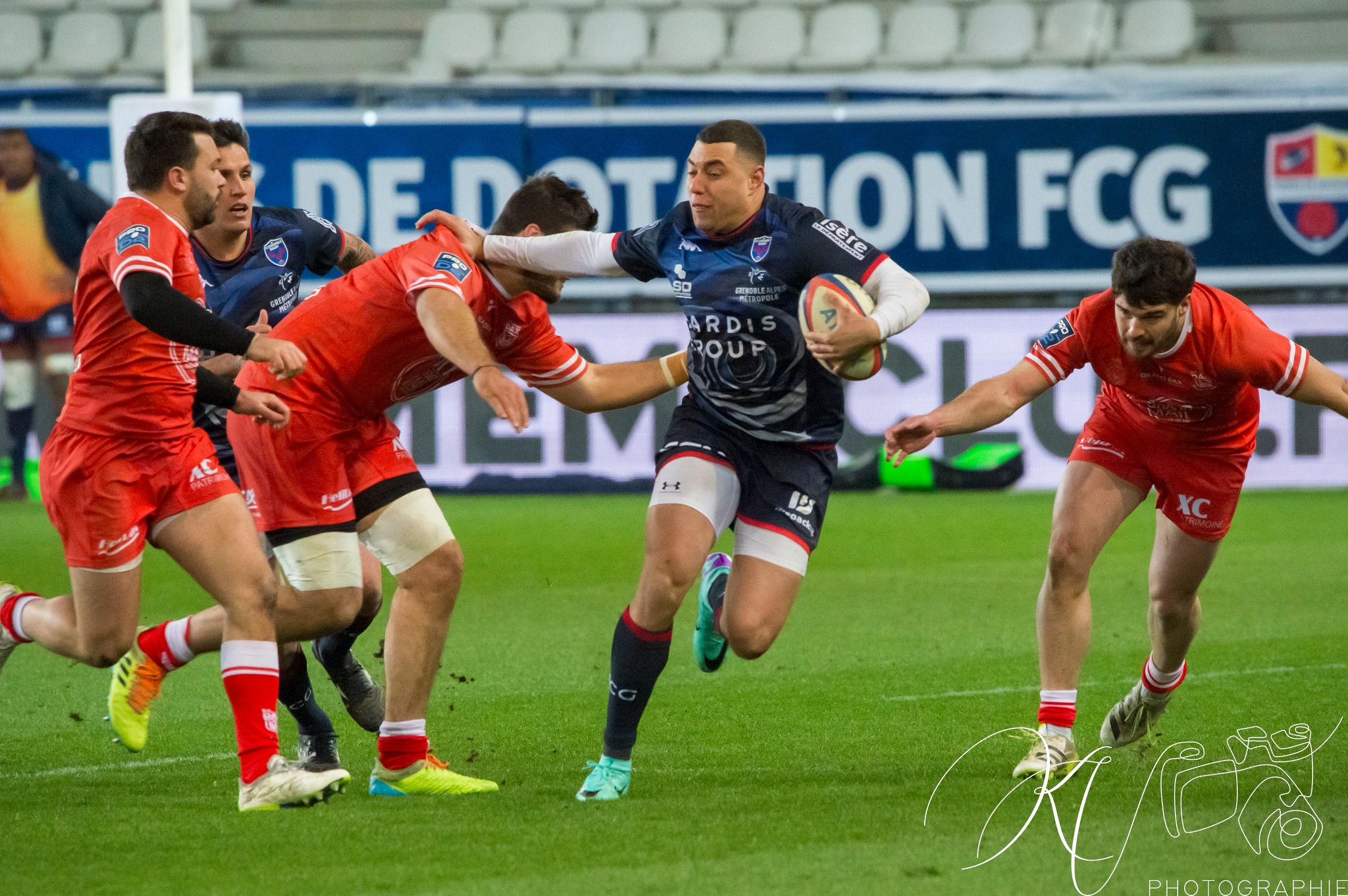 Karim QADIRI -  FC Grenoble Rugby - US Dax - Rugby - Pro D2 - FC Grenoble (24) vs (27) US Dax (#PD224FCGDAX01) Photo by: Karine Valentin | Siuxy Sports 2024-01-19