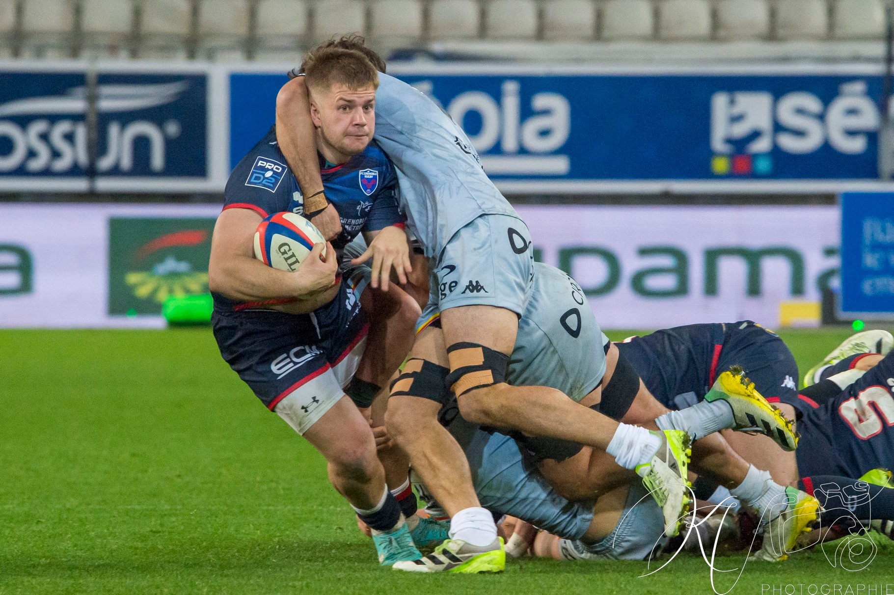Mathis SARRAGALLET -  FC Grenoble Rugby - Provence - Rugby - PRO D2 - FC GRENOBLE (45) VS (10) Provence Rugby (#2024PROD1FCGPRR01) Photo by: Karine Valentin | Siuxy Sports 2024-01-04
