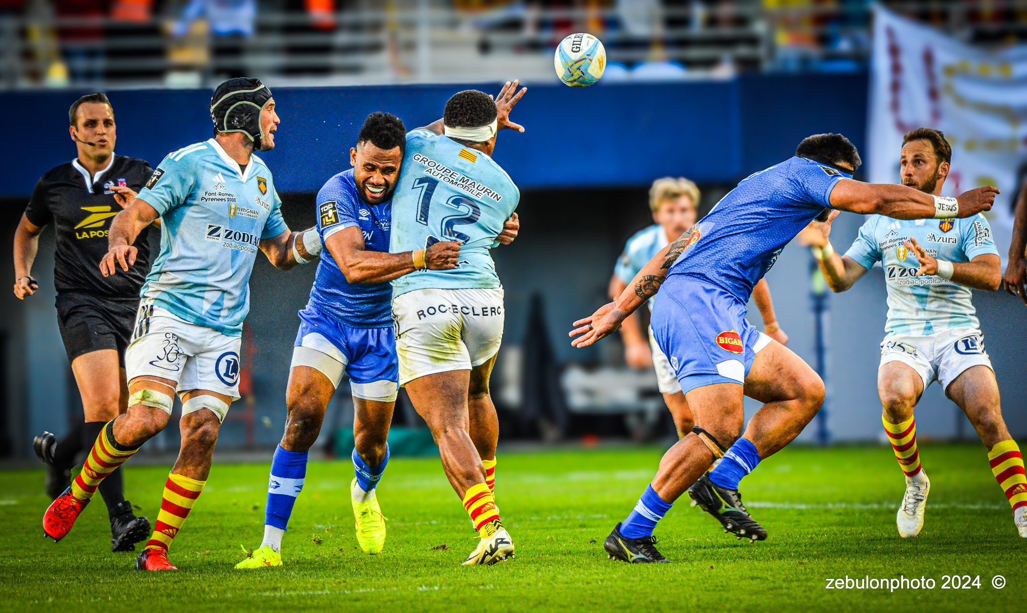  US Arlequins Perpignanais - Castres Olympique - Rugby - FFR 2024 - Top14 - USAP (43) vs (12) Castres  (#FFR24TOPPERCAS03) Photo by: Photo Zebulon | Siuxy Sports 2024-03-30