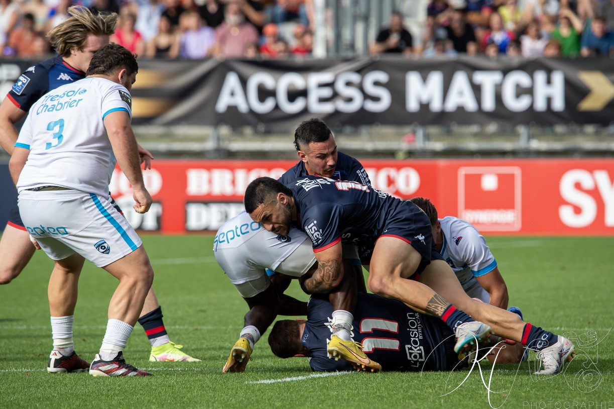  FC Grenoble Rugby - Montpellier Hérault Rugby - Rugby - FFR - 2024 - Access Match -  FC Grenoble (18) vs (20) Montpellier (#FFR24FCGMHR06) Photo by: Karine Valentin | Siuxy Sports 2024-06-16