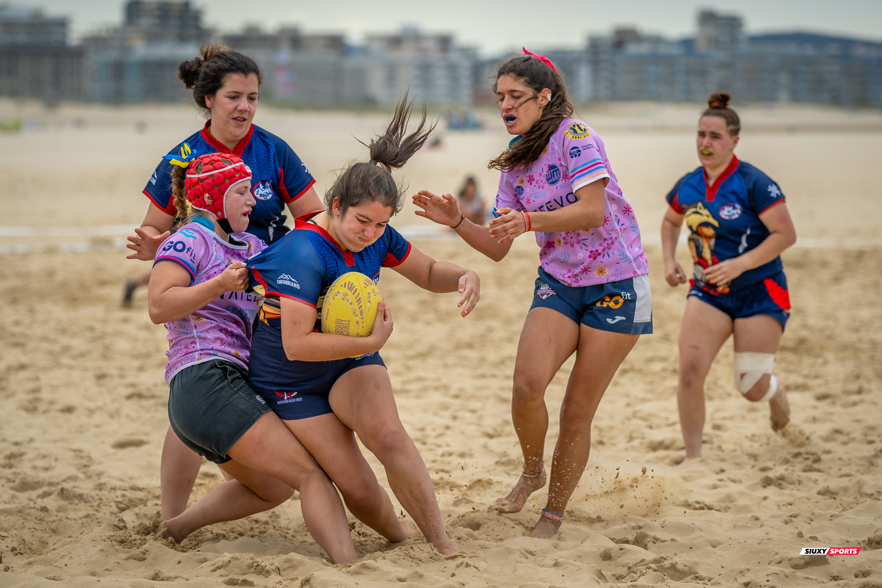  Universitario de Cantabria Rugby Club - Santoña Rugby Club - Rugby Playa - Circuito International del Cantabrico de Rugby Playa - IV Torneo Internacional de Laredo (#2024RugbyPlayaIVLaredo) Photo by: Fredy Monfoto | Siuxy Sports 2024-07-13