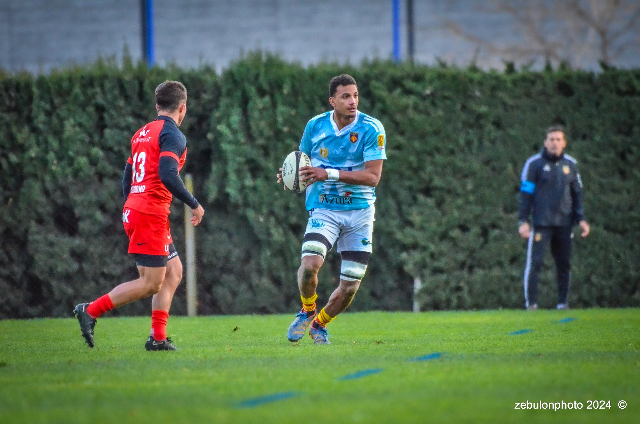  US Arlequins Perpignanais - RC Toulonnais - Rugby - Espoirs - USAP vs RCT (#ESP24USAPRCT02) Photo by: Photo Zebulon | Siuxy Sports 2024-02-10
