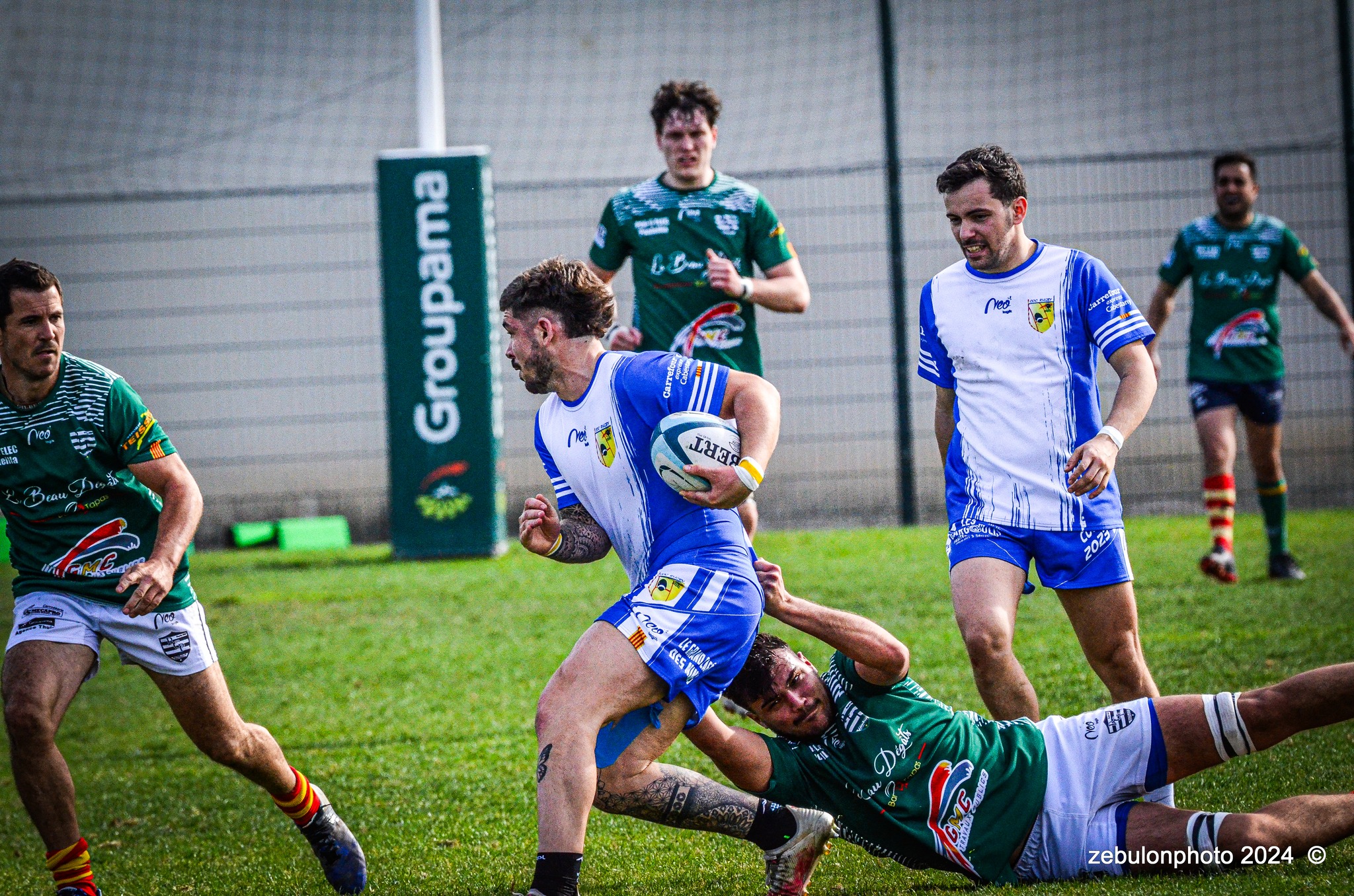  Cabestany Olympique XV - RC Ponteilla - Rugby - FFR Reg3 - Cabestani (15) vs (25) Ponteilla (#FFR24R3CABPON03) Photo by: Photo Zebulon | Siuxy Sports 2024-03-17