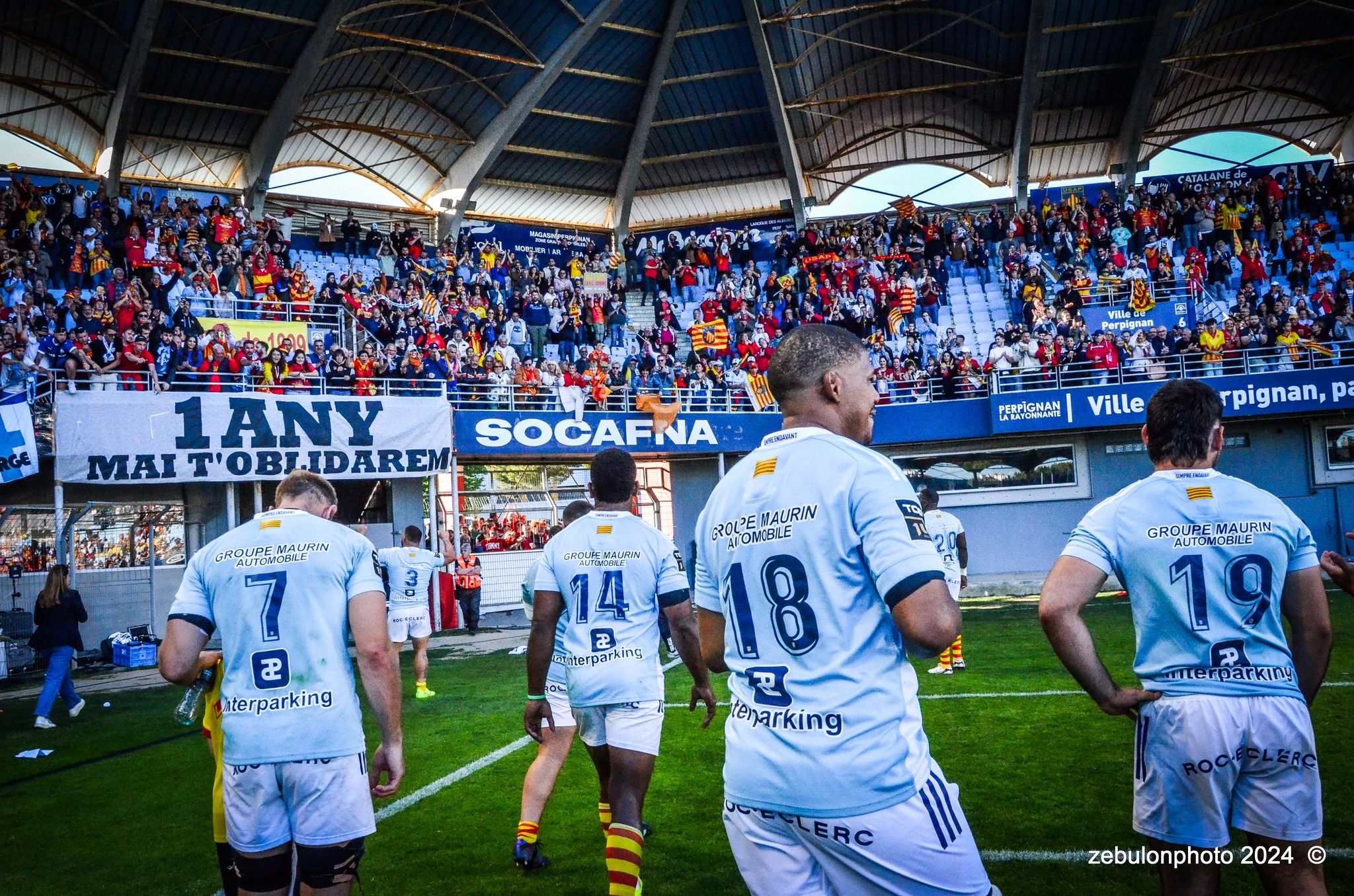  US Arlequins Perpignanais - Lyon Olympique Universitaire - Rugby - FFR 2024 - TOP14 - USAP (51) VS (20) LOU (#FFR24T14USALOU04) Photo by: Photo Zebulon | Siuxy Sports 2024-04-20