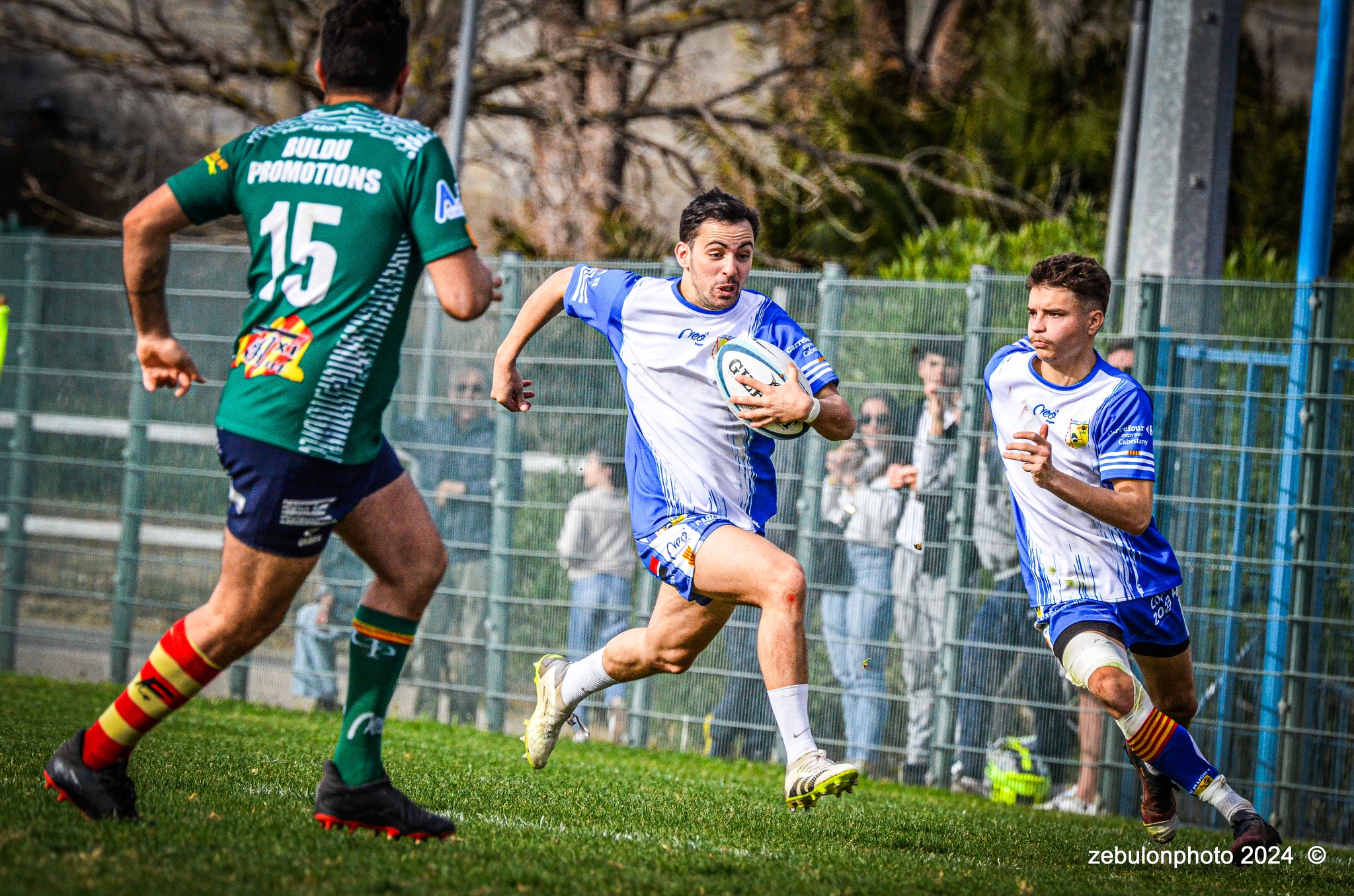  Cabestany Olympique XV - RC Ponteilla - Rugby - FFR Reg3 - Cabestani (15) vs (25) Ponteilla (#FFR24R3CABPON03) Photo by: Photo Zebulon | Siuxy Sports 2024-03-17
