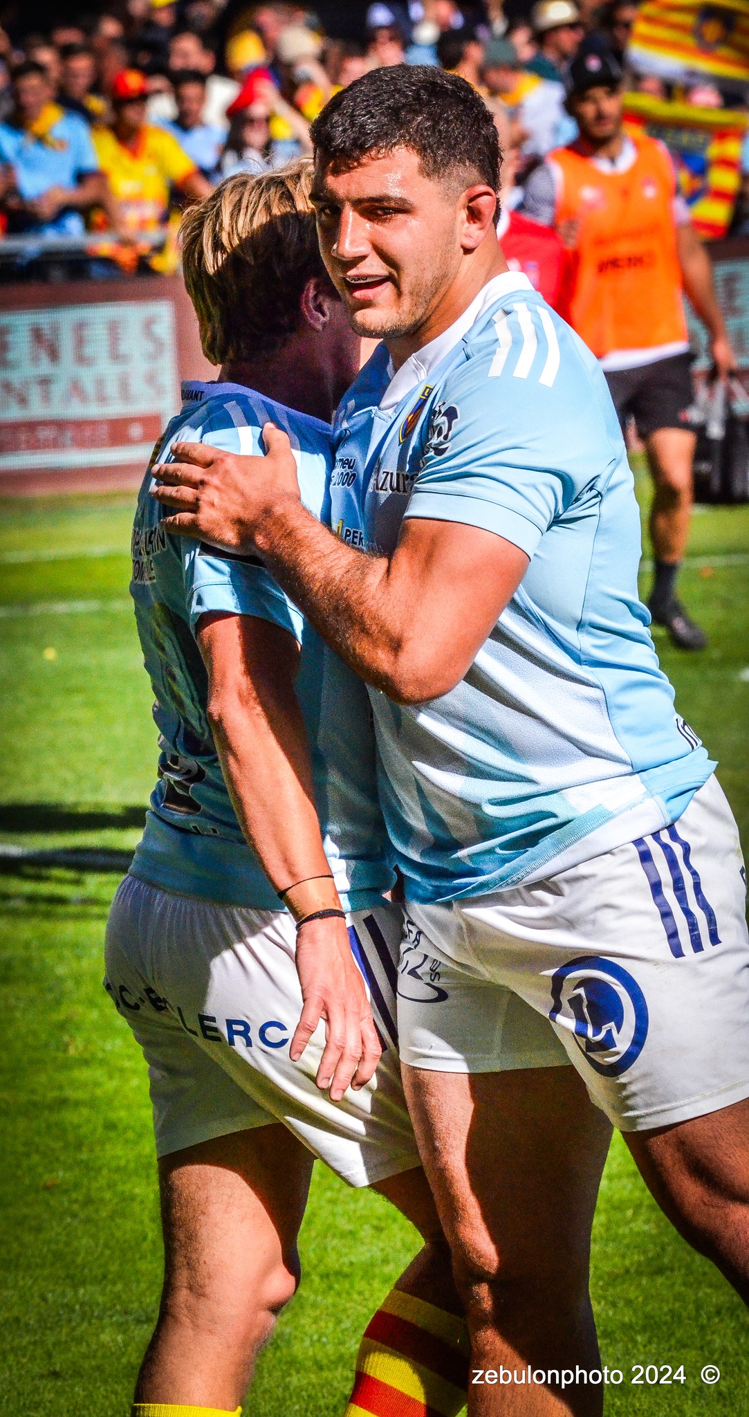  US Arlequins Perpignanais - Lyon Olympique Universitaire - Rugby - FFR 2024 - TOP14 - USAP (51) VS (20) LOU (#FFR24T14USALOU04) Photo by: Photo Zebulon | Siuxy Sports 2024-04-20