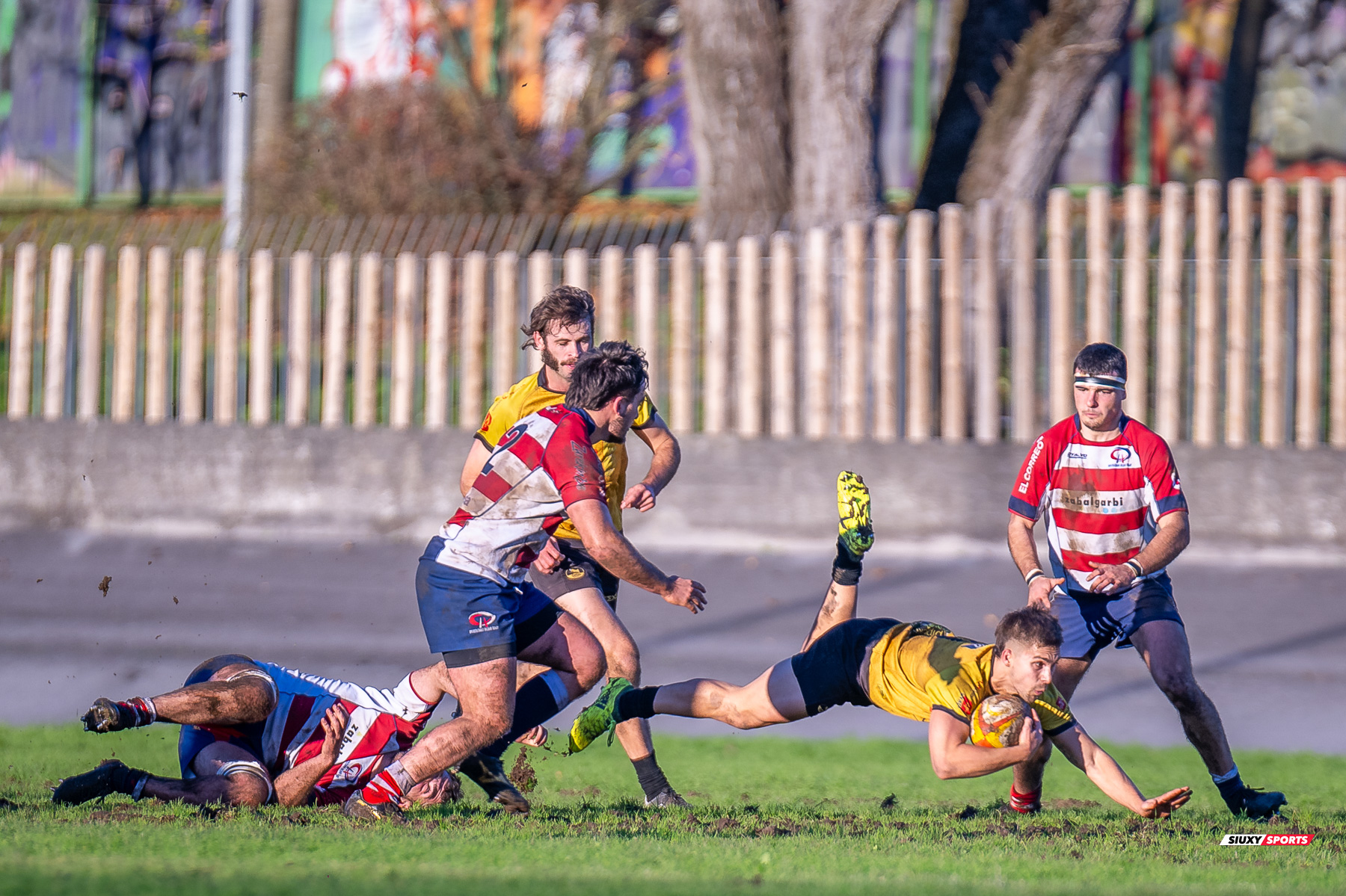Noah COOPER - Juan Cruz RODRIGUEZ HERRERA -  Getxo Artea Rugby Taldea - Universitario Bilbao Rugby - Rugby - FER 2023 - DHB - Getxo Artea RT (19) vs (13) Universitario Bilbao Rugby (#FER23DHBGETUBR12) Photo by: Fredy Monfoto | Siuxy Sports 2023-12-16