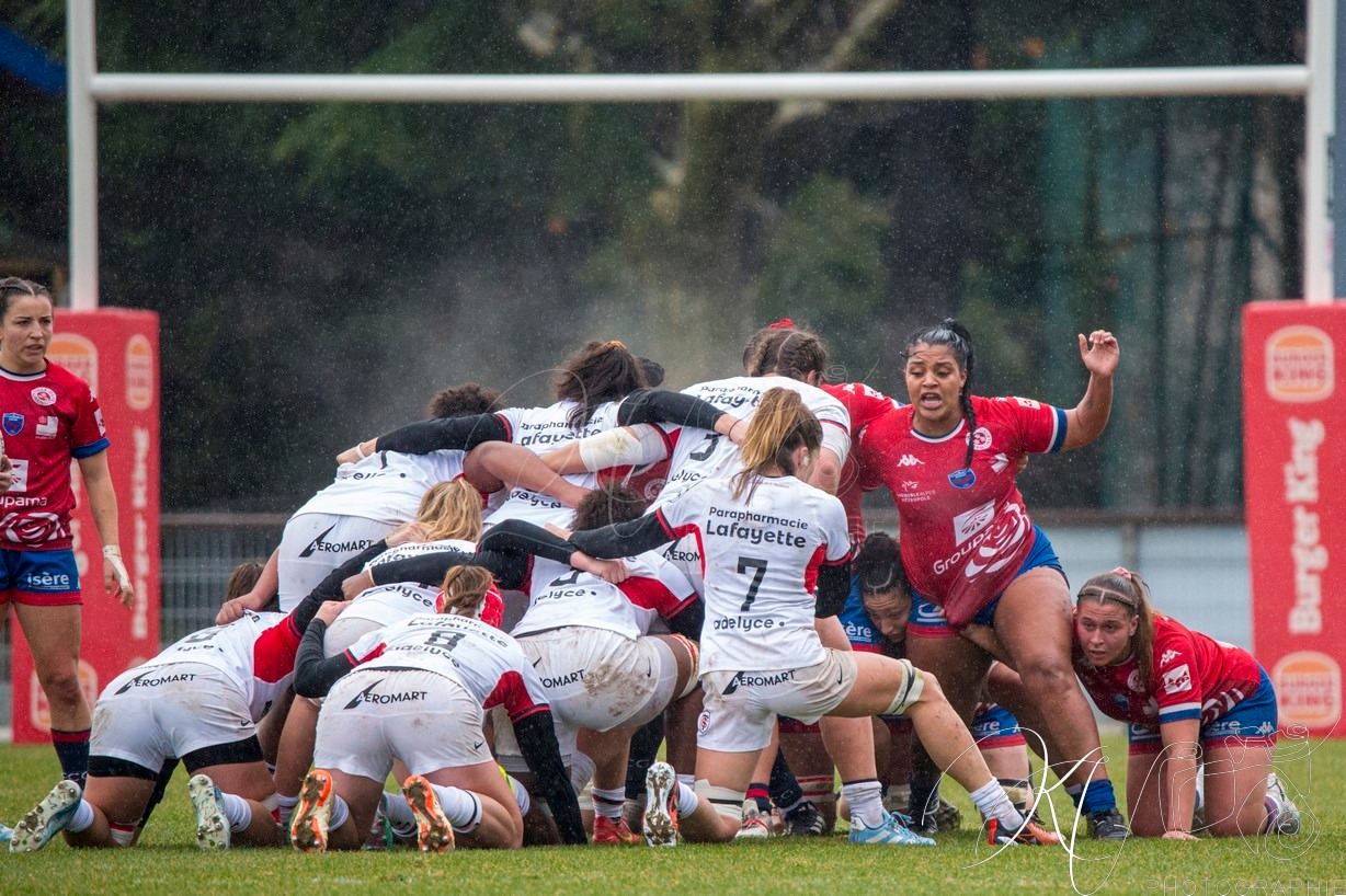  FC Grenoble Rugby - Stade Toulousain - Rugby - FFR 2024 - Élite 1 Fém - FC Grenoble (15) vs (15) Stade Toulousain RF (#FFR24E1FFCGST12) Photo by: Karine Valentin | Siuxy Sports 2024-12-07
