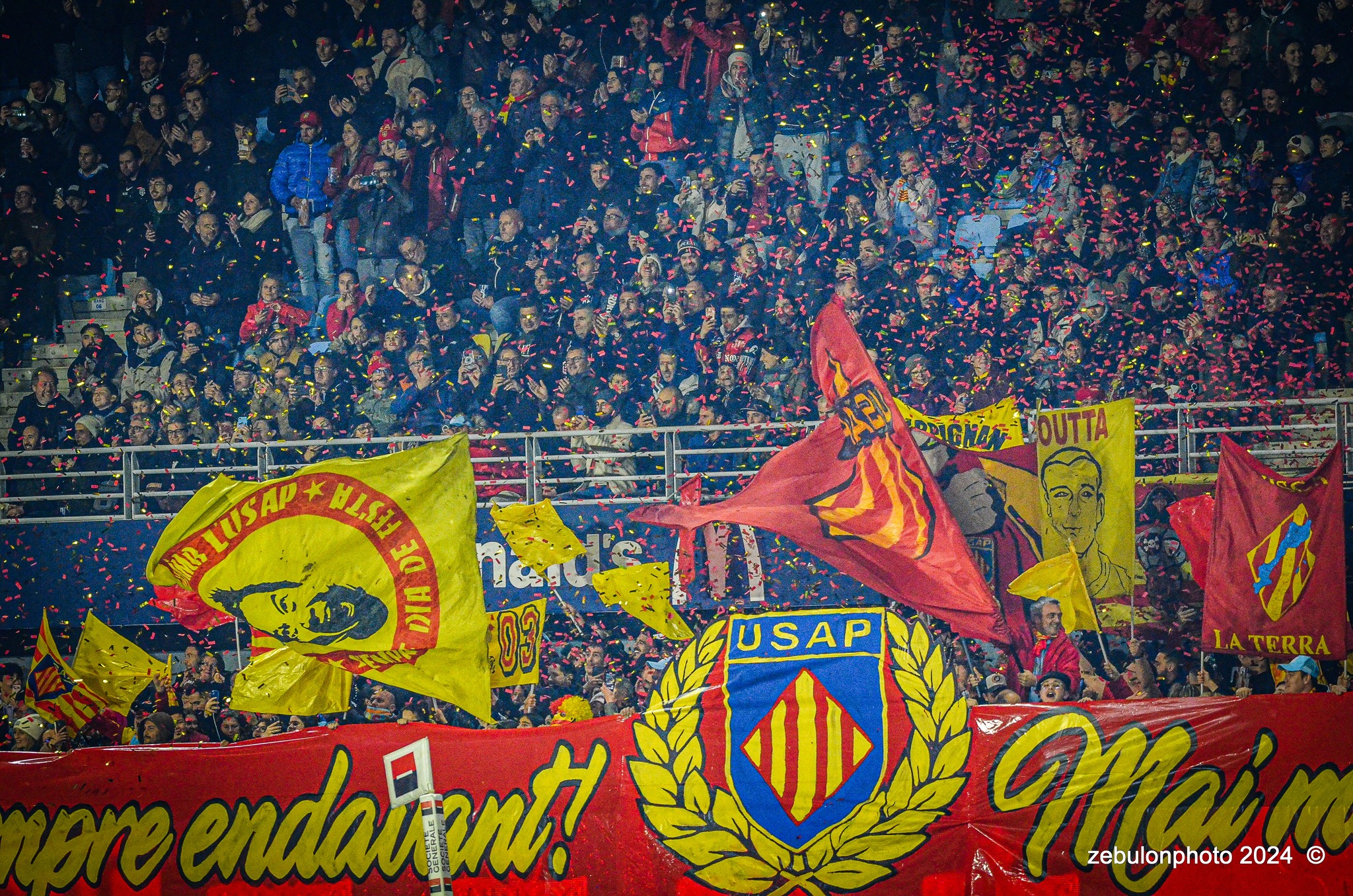  US Arlequins Perpignanais - RC Toulonnais - Rugby - TOP 14 - Perpignan (27) vs (17) RC Toulonnais (#TOP1424USAPRCT03) Photo by: Photo Zebulon | Siuxy Sports 2024-03-09