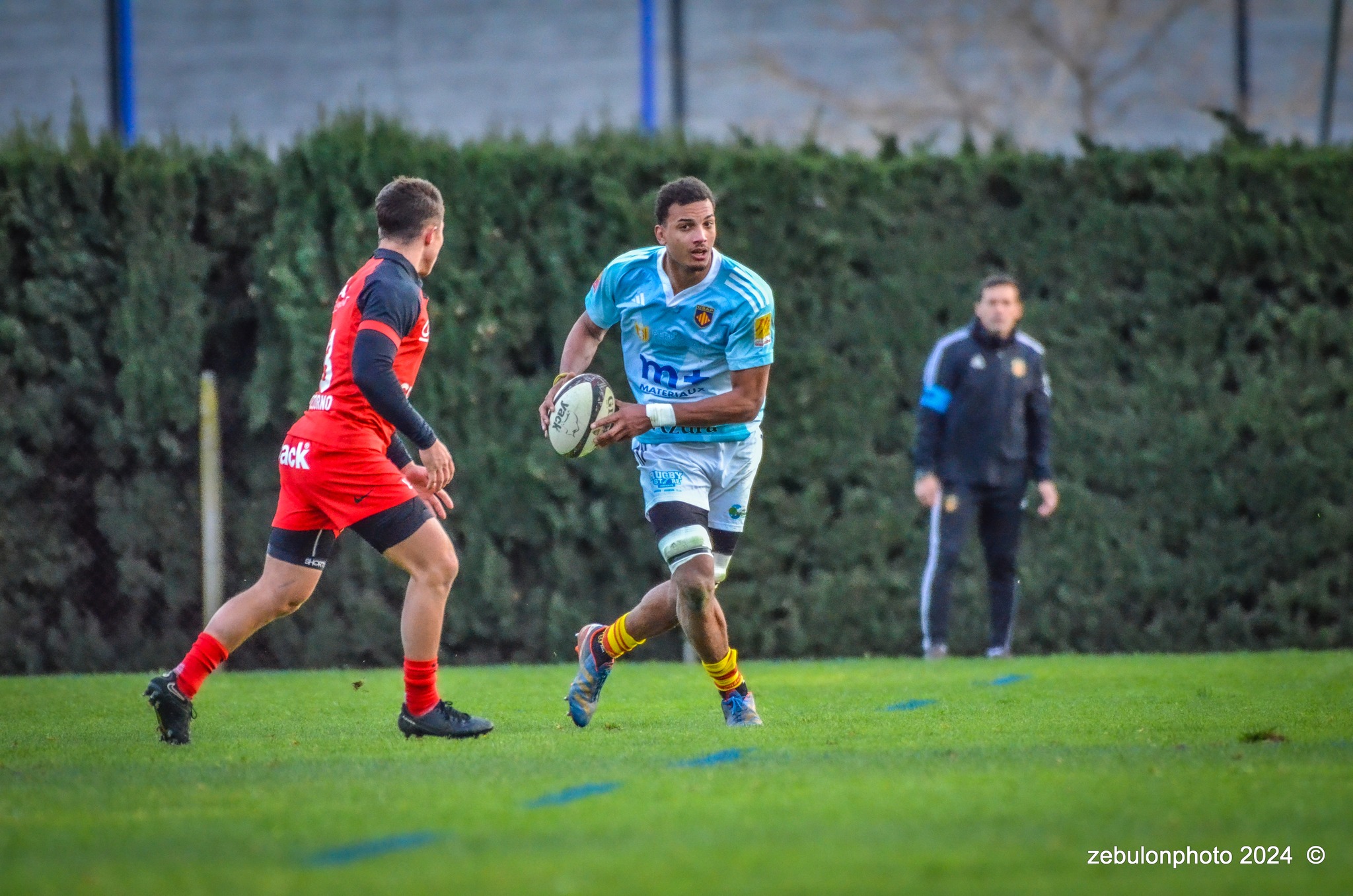  US Arlequins Perpignanais - RC Toulonnais - Rugby - Espoirs - USAP vs RCT (#ESP24USAPRCT02) Photo by: Photo Zebulon | Siuxy Sports 2024-02-10