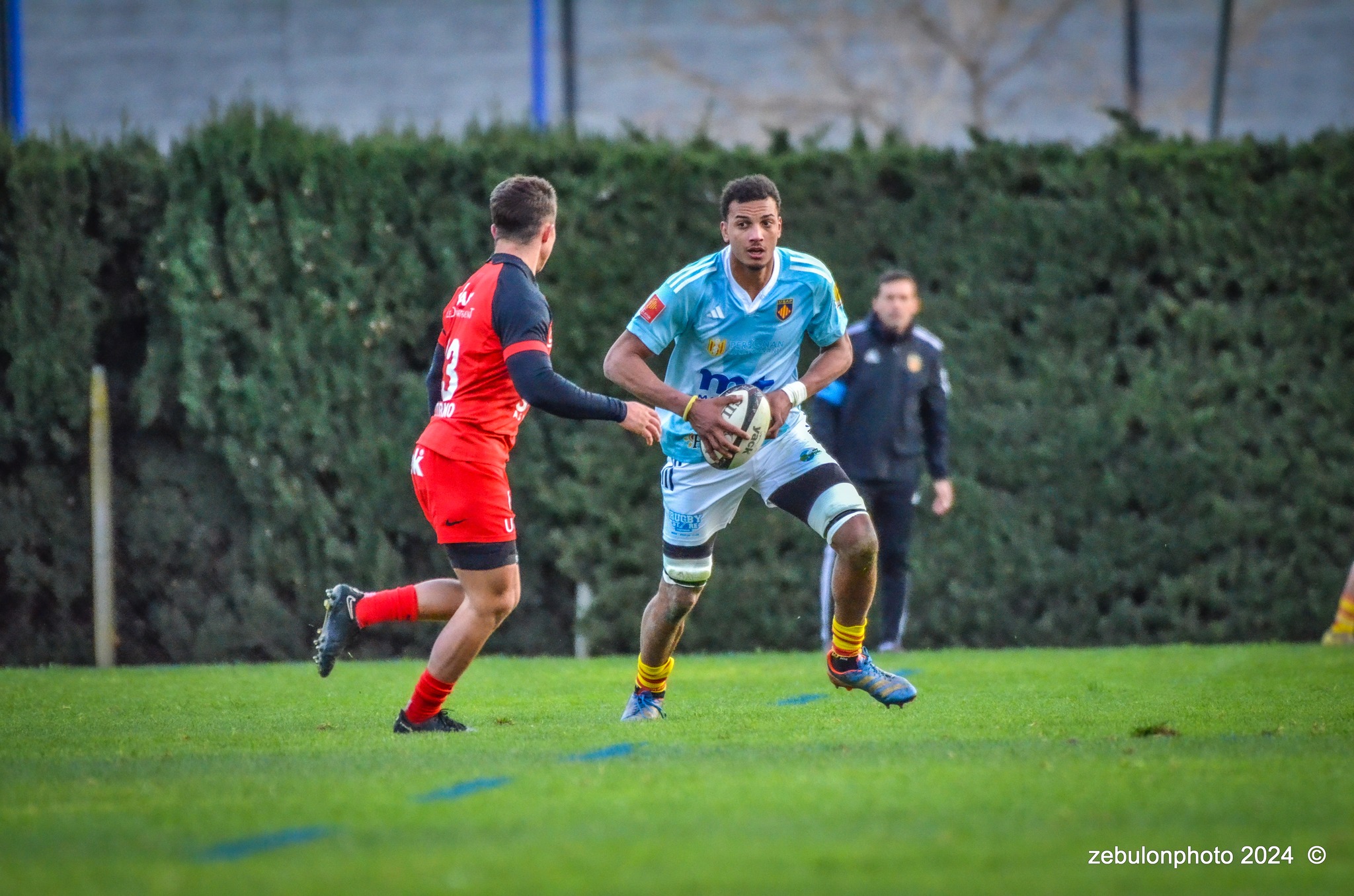  US Arlequins Perpignanais - RC Toulonnais - Rugby - Espoirs - USAP vs RCT (#ESP24USAPRCT02) Photo by: Photo Zebulon | Siuxy Sports 2024-02-10