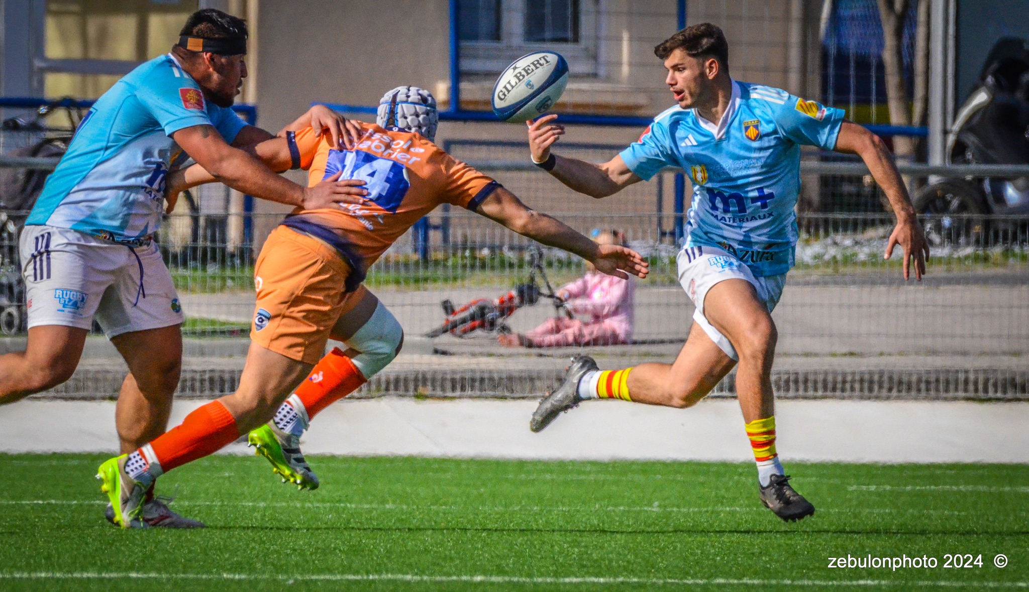  Montpellier Hérault Rugby - US Arlequins Perpignanais - Rugby - 2024 Espoirs - Montpellier (18) vs (7) Perpignan (#ESP24MHRUSAP03) Photo by: Photo Zebulon | Siuxy Sports 2024-03-16