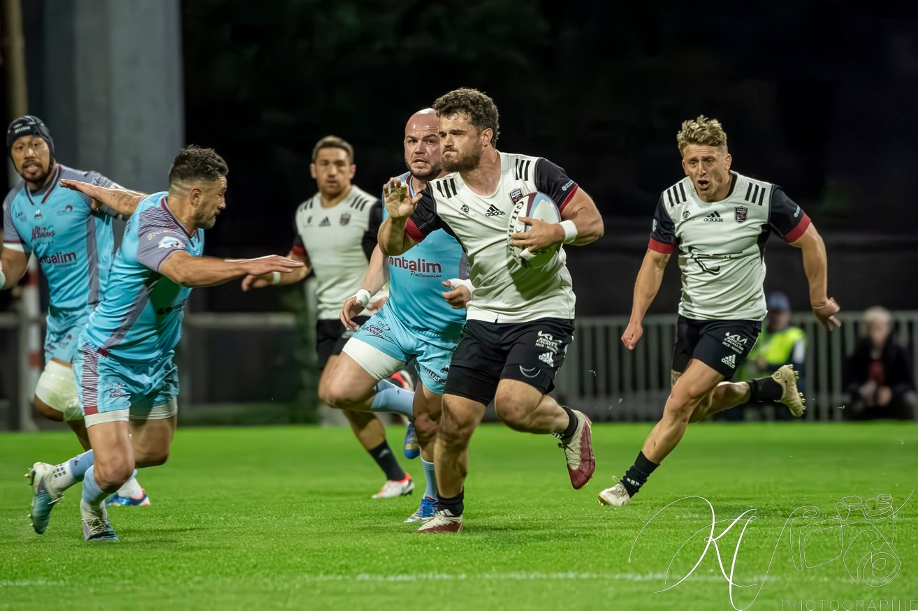  CS Bourgoin-Jallieu - Stade niçois - Rugby - FFR 2024 - National - CS Bourgoin-Jallieu (25) vs (23) Stade Niçois (#FFR24NATCSBJST04) Photo by: Karine Valentin | Siuxy Sports 2024-04-06