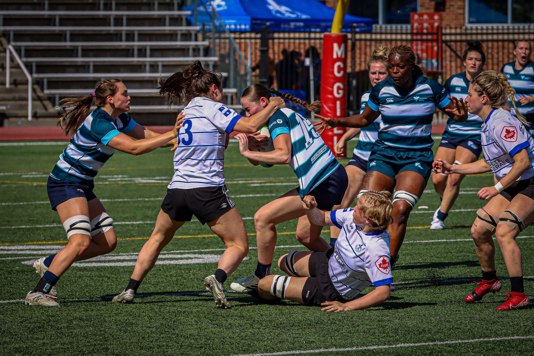  Équipe féminine - Rugby Québec - Ontario Blues (w) - Rugby - QORC-CROQ 2024 - FINALS - QUÉBEC EST (37) VS (13) ONTARIO EST - 1ST POSITION - Reel Mayarts (#QORC24QCEONE16) Photo by: Photo Mayarts | Siuxy Sports 2024-06-01