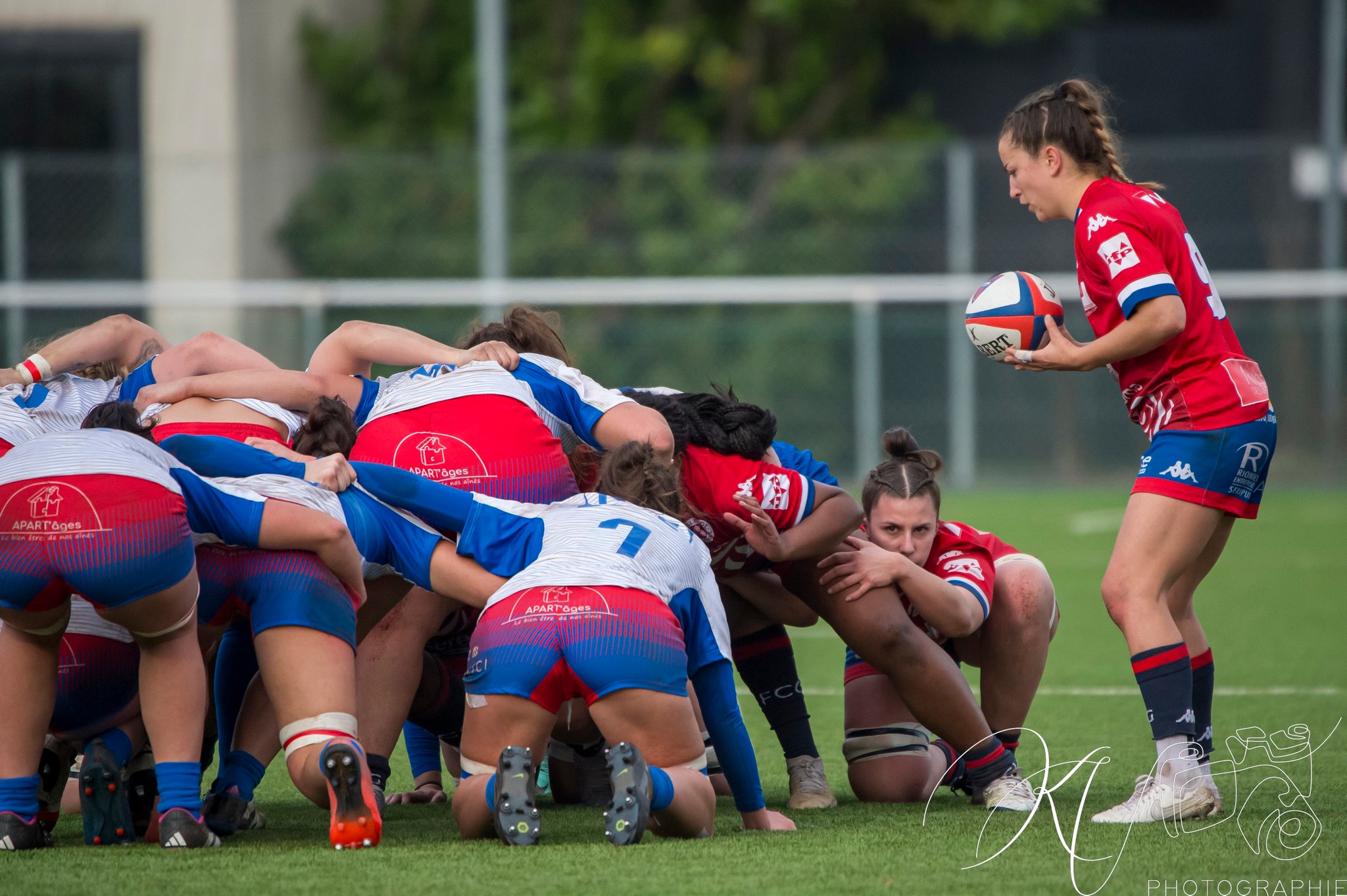 Alexandra CHAMBON - Charlotte SUILLEROT -  FC Grenoble Rugby - Blagnac - Rugby - 2024 Élite 1 Féminine - FC Grenoble Amazones (18)  vs (13) Blagnac (#E1G24FCGBLA02) Photo by: Karine Valentin | Siuxy Sports 2024-02-18