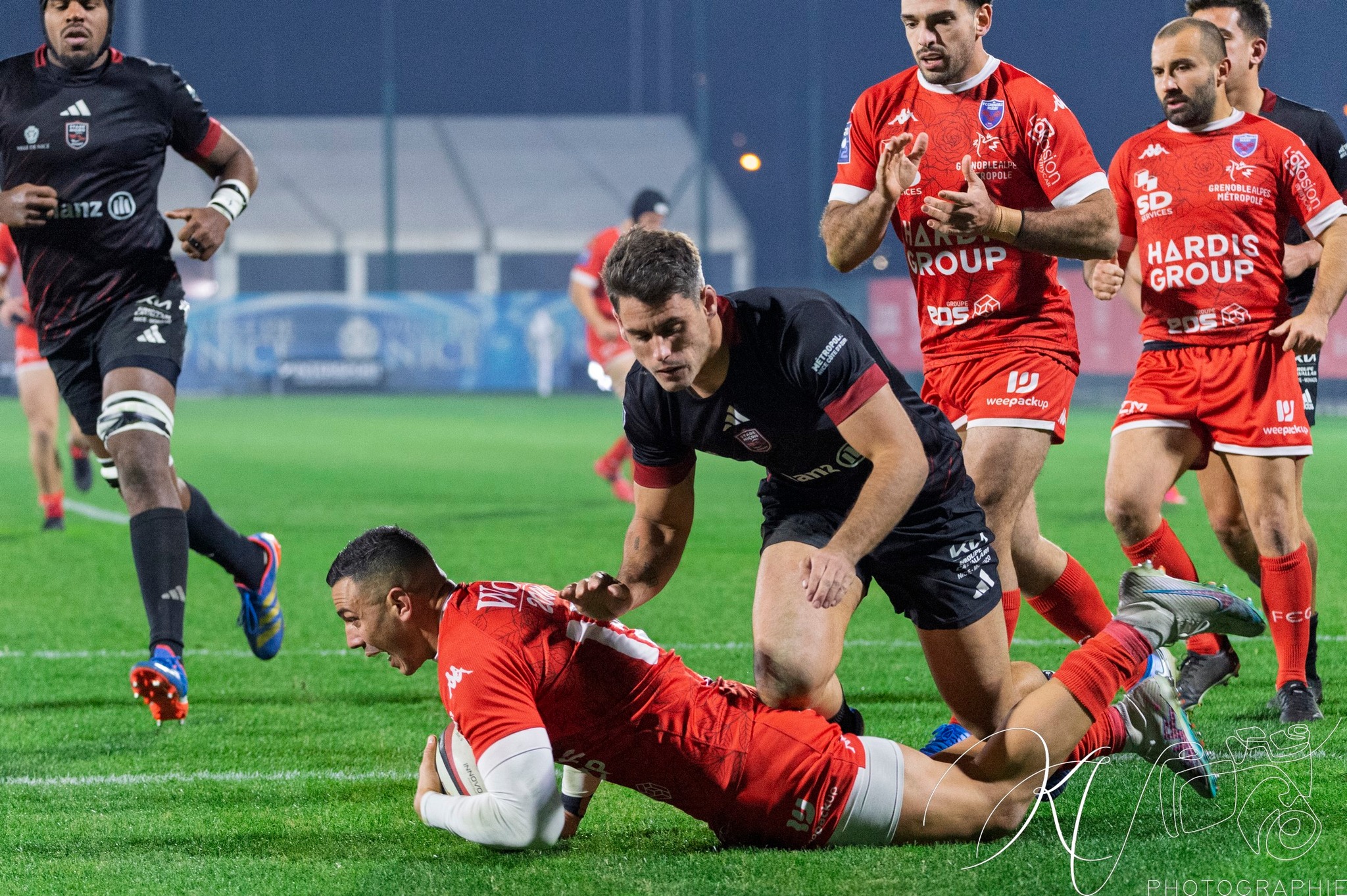  Stade niçois - FC Grenoble Rugby - Rugby - FFR 2024 Fed2 - Stade Niçois (18) vs (49) Grenoble Rugby (#FFR24FsSTGFC12) Photo by: Karine Valentin | Siuxy Sports 2024-12-20