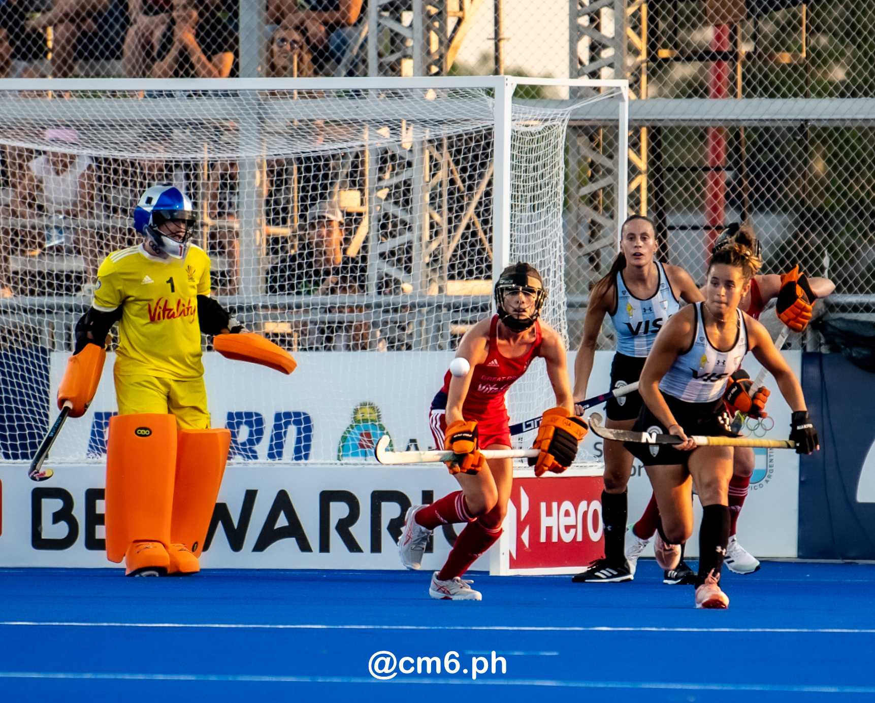 Maria Delfina THOME GUSTAVINO - Eugenia TRINCHINETTI -  Selección femenina de hockey sobre césped de Argentina - England women's national field hockey team - Field hockey - FIH PRO LEAGUE 2022-2023 - Argentina(3) vs (0) Great Britain (#FIHPF22ARGGBR12) Photo by: Christian Mas | Siuxy Sports 2022-12-15