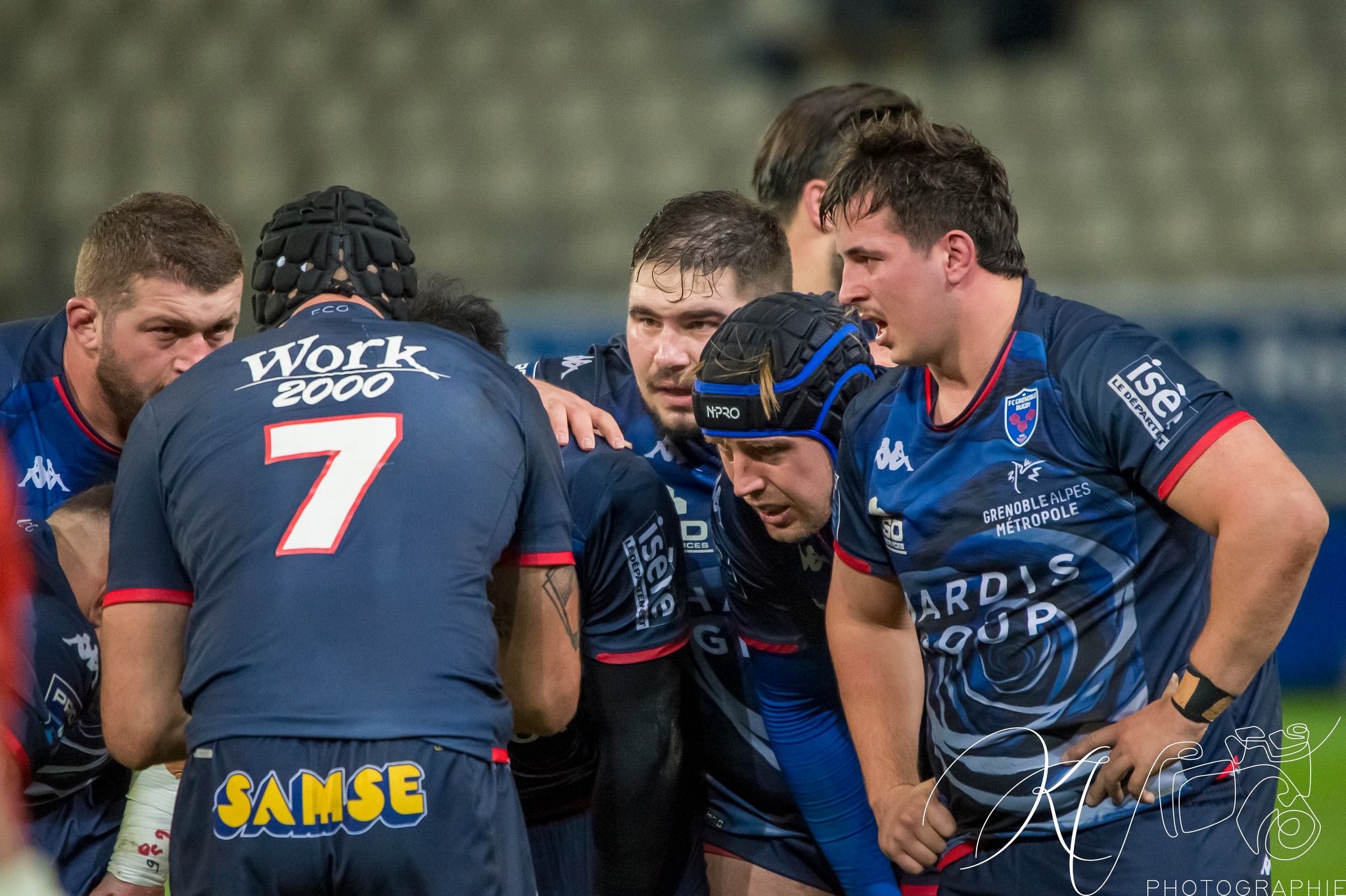 Barnabé MASSA - Regis MONTAGNE -  FC Grenoble Rugby - US Dax - Rugby - Pro D2 - FC Grenoble (24) vs (27) US Dax (#PD224FCGDAX01) Photo by: Karine Valentin | Siuxy Sports 2024-01-19