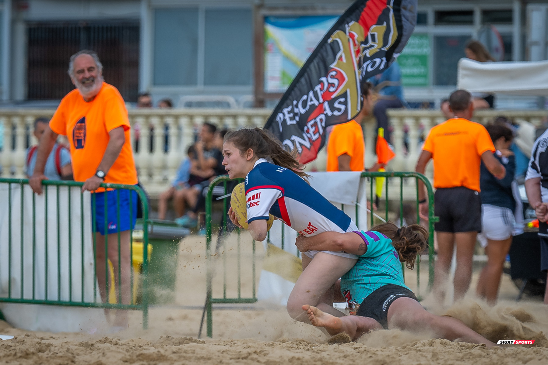  Universitario de Cantabria Rugby Club - Santoña Rugby Club - Rugby Playa - Circuito International del Cantabrico de Rugby Playa - IV Torneo Internacional de Laredo (#2024RugbyPlayaIVLaredo) Photo by: Fredy Monfoto | Siuxy Sports 2024-07-13