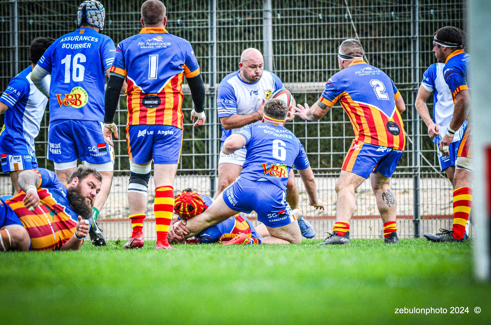  Cabestany Olympique XV - Rugby Athlétique Cerdagne Capcir - Rugby - Ligue Occitanie - Cabestany vs Cerdagne Capcir (#LO24CABRACC01) Photo by: Photo Zebulon | Siuxy Sports 2024-01-27