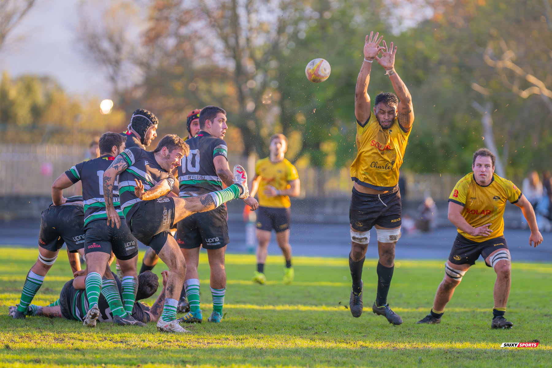 Anthony MATOTO - Iñigo VITERI IBARRA -  Getxo Artea Rugby Taldea - La Única Rugby Taldea - Rugby - FER 2024 - DHB - Getxo RT (91) vs (0) La Unica RT (#FER24DHBGRTLUR11) Photo by: Fredy Monfoto | Siuxy Sports 2023-11-04