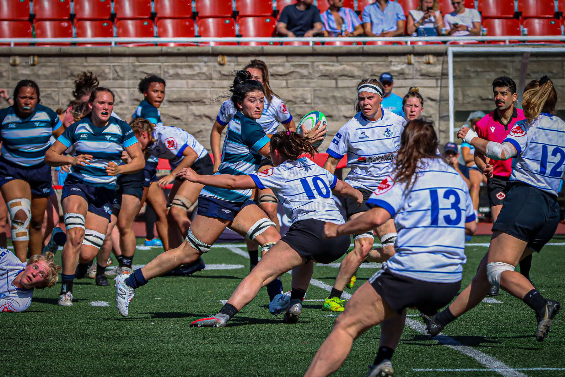  Équipe féminine - Rugby Québec - Ontario Blues (w) - Rugby - QORC-CROQ 2024 - FINALS - QUÉBEC EST (37) VS (13) ONTARIO EST - 1ST POSITION - Reel Mayarts (#QORC24QCEONE16) Photo by: Photo Mayarts | Siuxy Sports 2024-06-01