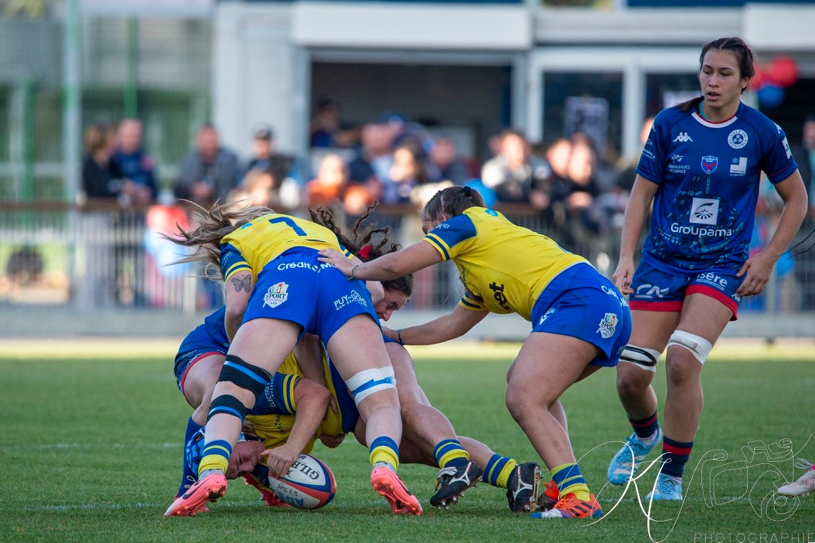  ASM Romagnat rugby féminin - FC Grenoble Rugby - Rugby - FFR 2024 Elite 1 Fém - ASM Romagnat (32) vs (8) Amazones FC Grenoble  (#FFR24E1FASMRFCG11) Photo by: Karine Valentin | Siuxy Sports 2024-11-17
