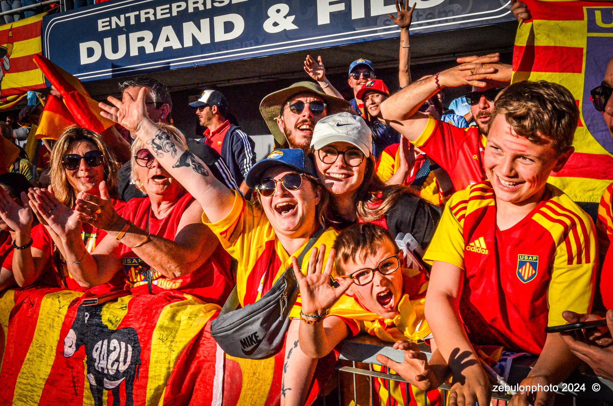  US Arlequins Perpignanais - Lyon Olympique Universitaire - Rugby - FFR 2024 - TOP14 - USAP (51) VS (20) LOU (#FFR24T14USALOU04) Photo by: Photo Zebulon | Siuxy Sports 2024-04-20