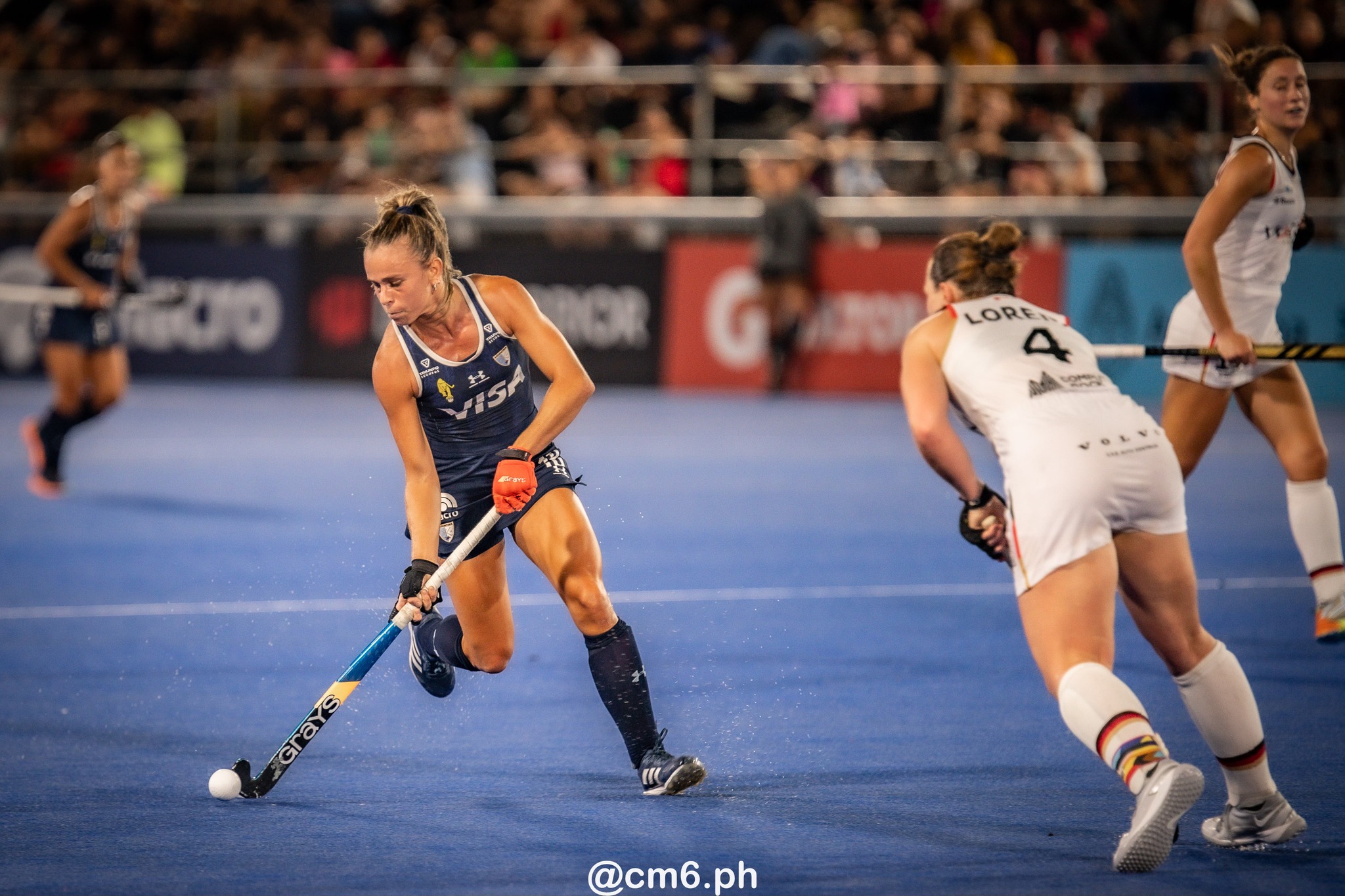 Victoria SAUZE VALDEZ -  Selección femenina de hockey sobre césped de Argentina - Germany women's national field hockey team - Field hockey - FIH Pro League Fem 2023-2024 - Argentina (3) vs (1) Germany (#FIHPF24ARGGER02) Photo by: Christian Mas | Siuxy Sports 2024-02-16