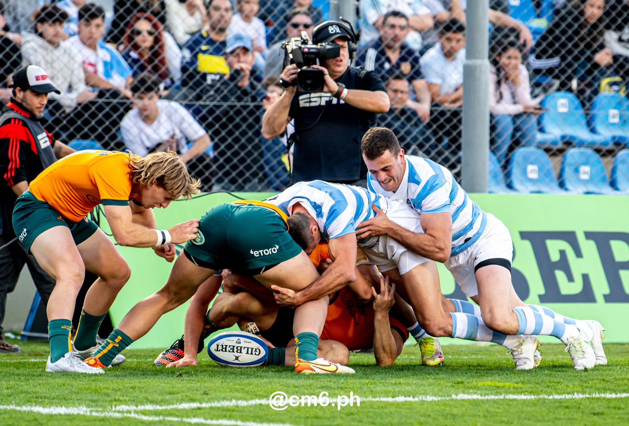  Selección Argentina de Rugby XV - Australia national rugby union team (M) - Rugby - Rugby Championship - Pumas (26) vs (41) Australia - Mendoza - Reel A (#RCH22ARGAUSa07) Photo by: Christian Mas | Siuxy Sports 2022-07-06