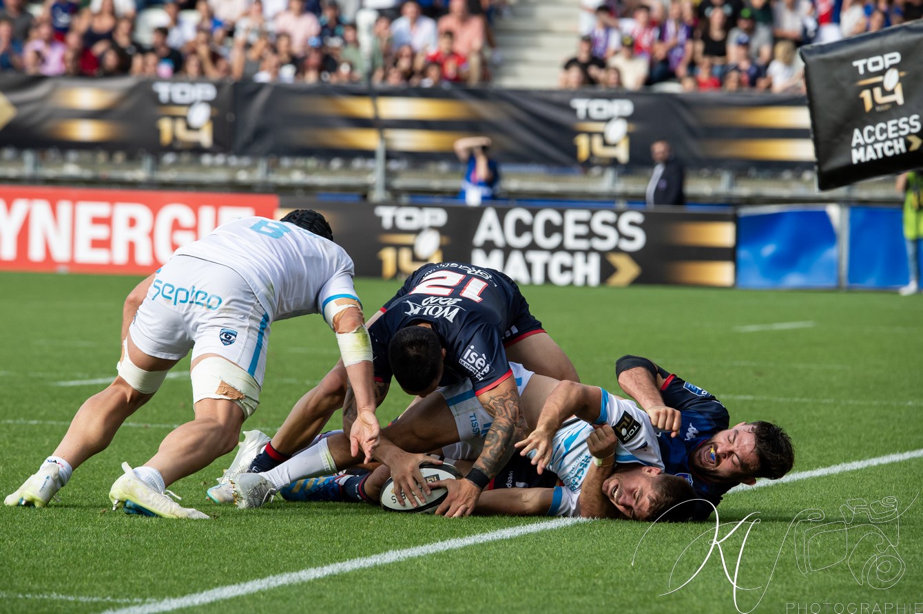  FC Grenoble Rugby - Montpellier Hérault Rugby - Rugby - FFR - 2024 - Access Match -  FC Grenoble (18) vs (20) Montpellier (#FFR24FCGMHR06) Photo by: Karine Valentin | Siuxy Sports 2024-06-16