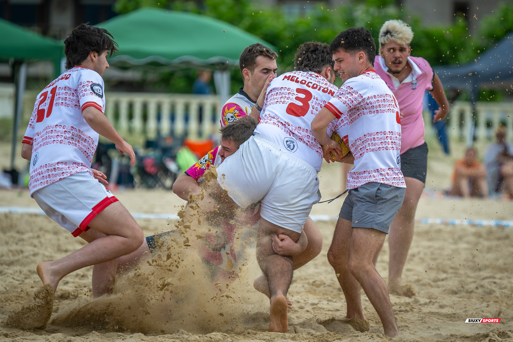  Universitario de Cantabria Rugby Club - Santoña Rugby Club - Rugby Playa - Circuito International del Cantabrico de Rugby Playa - IV Torneo Internacional de Laredo (#2024RugbyPlayaIVLaredo) Photo by: Fredy Monfoto | Siuxy Sports 2024-07-13