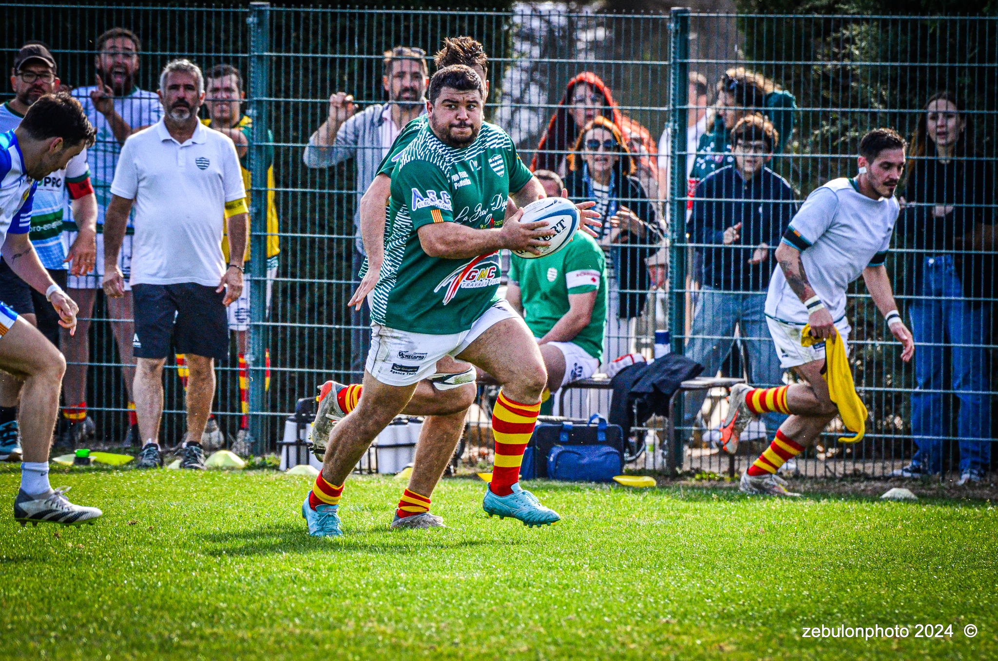  Cabestany Olympique XV - RC Ponteilla - Rugby - FFR Reg3 - Cabestani (15) vs (25) Ponteilla (#FFR24R3CABPON03) Photo by: Photo Zebulon | Siuxy Sports 2024-03-17