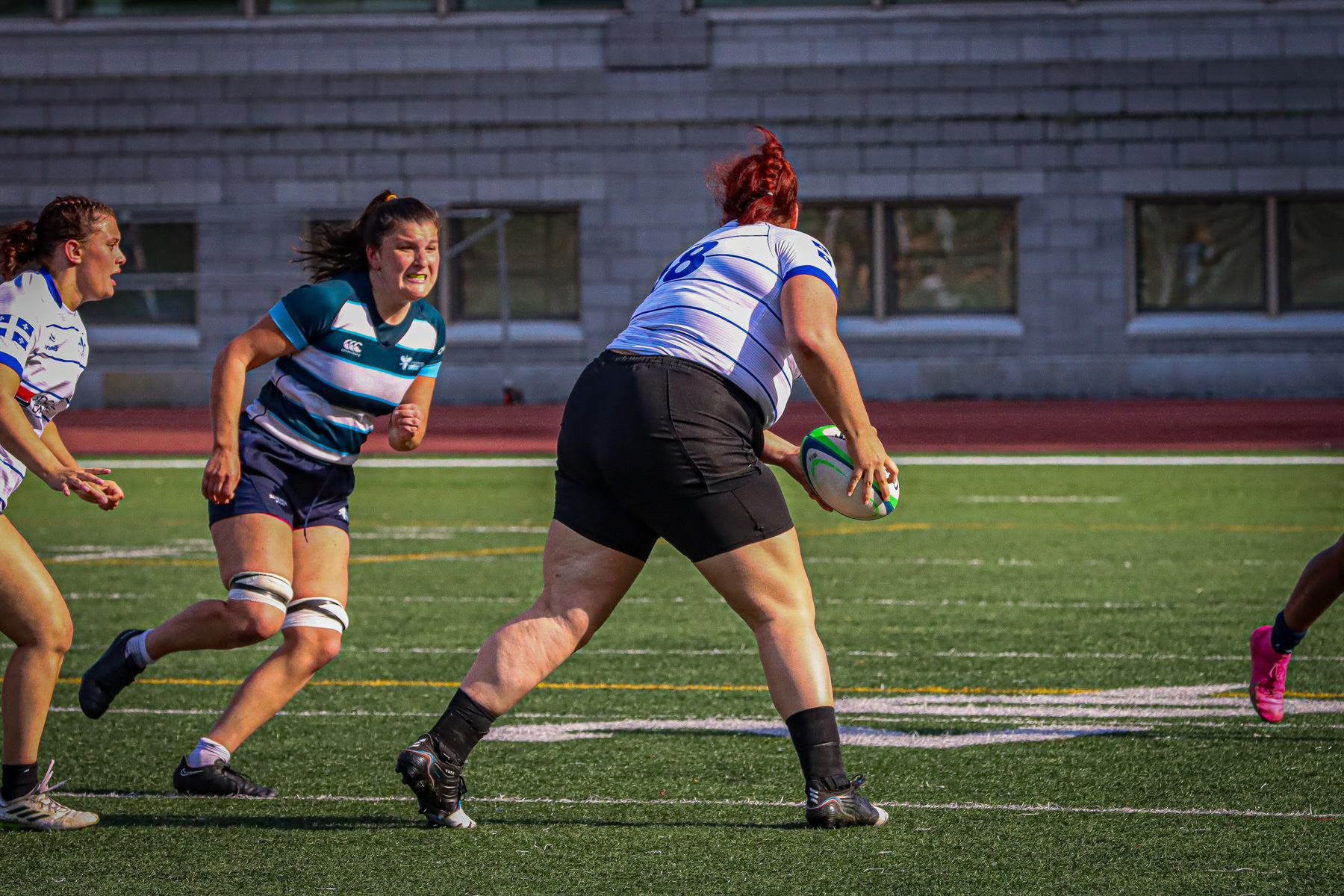  Équipe féminine - Rugby Québec - Ontario Blues (w) - Rugby - QORC-CROQ 2024 - FINALS - QUÉBEC EST (37) VS (13) ONTARIO EST - 1ST POSITION - Reel Mayarts (#QORC24QCEONE16) Photo by: Photo Mayarts | Siuxy Sports 2024-06-01