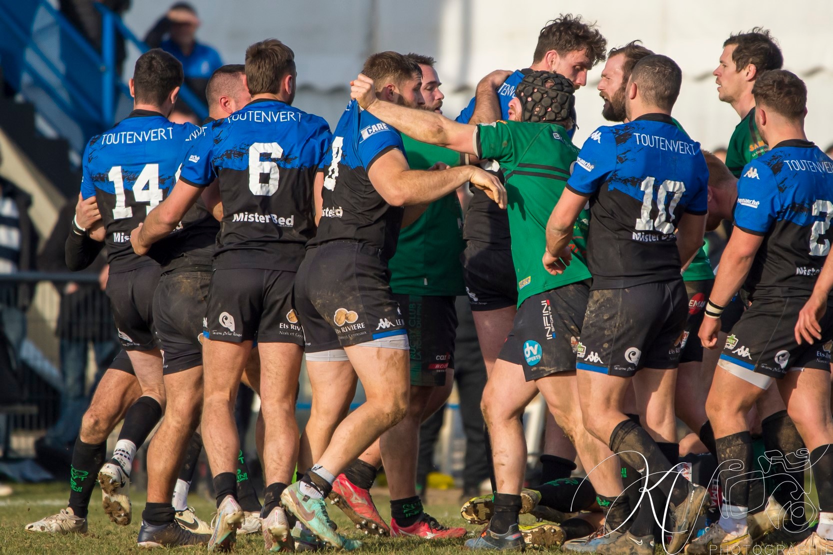  US Vinay - Rugby Club des Vallons de la Tour - Rugby - FED2 2024 - US Vinay (34) vs (25) RC des Vallons de la Tour (#FED224USVVDT01) Photo by: Karine Valentin | Siuxy Sports 2024-01-28