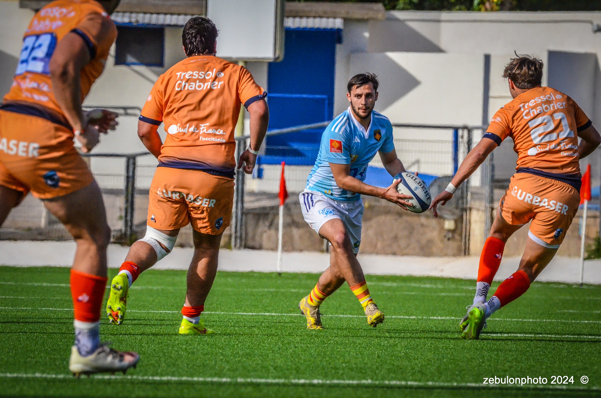 Montpellier Hérault Rugby - US Arlequins Perpignanais - Rugby - 2024 Espoirs - Montpellier (18) vs (7) Perpignan (#ESP24MHRUSAP03) Photo by: Photo Zebulon | Siuxy Sports 2024-03-16