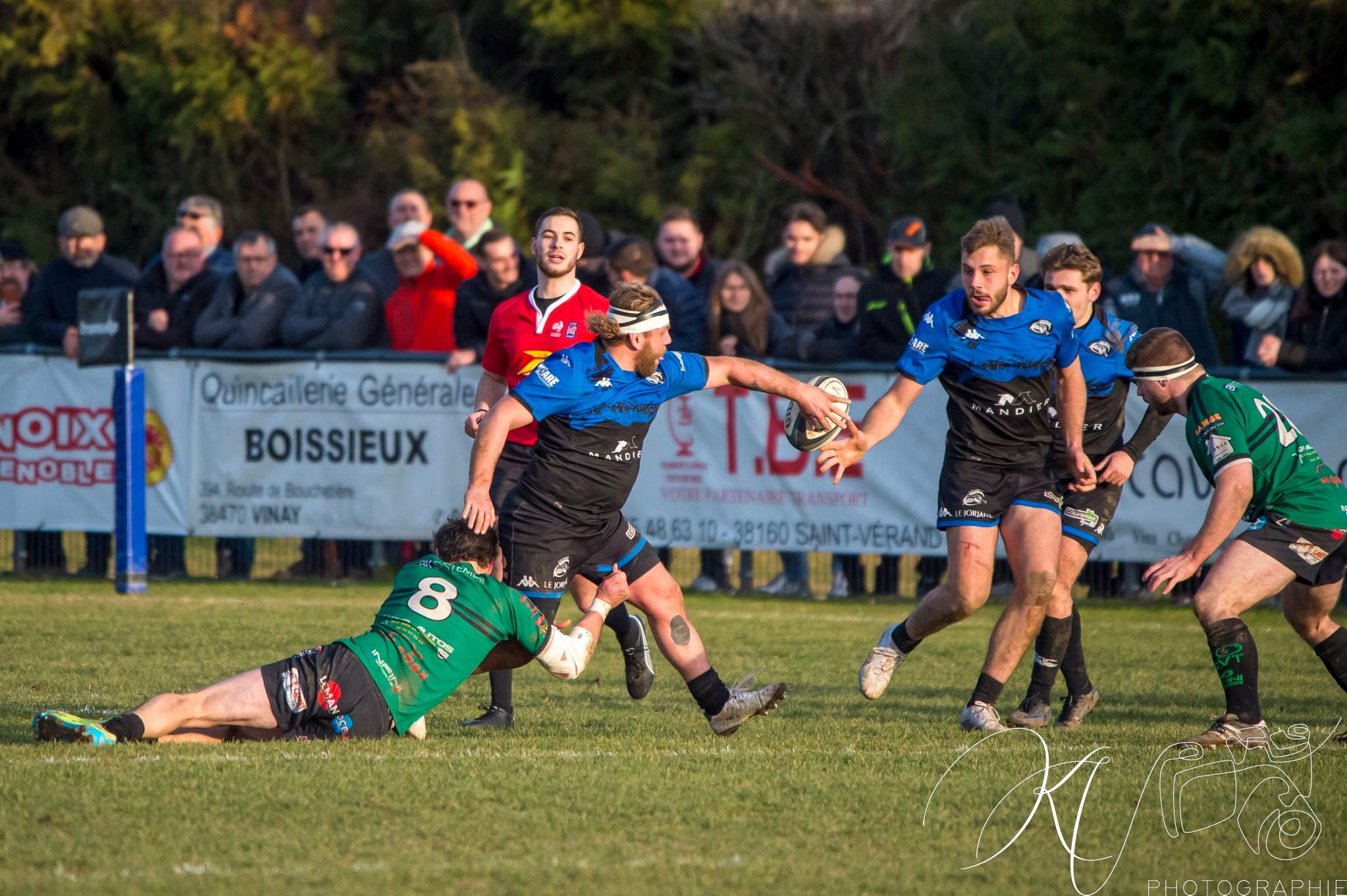  US Vinay - Rugby Club des Vallons de la Tour - Rugby - FED2 2024 - US Vinay (34) vs (25) RC des Vallons de la Tour (#FED224USVVDT01) Photo by: Karine Valentin | Siuxy Sports 2024-01-28