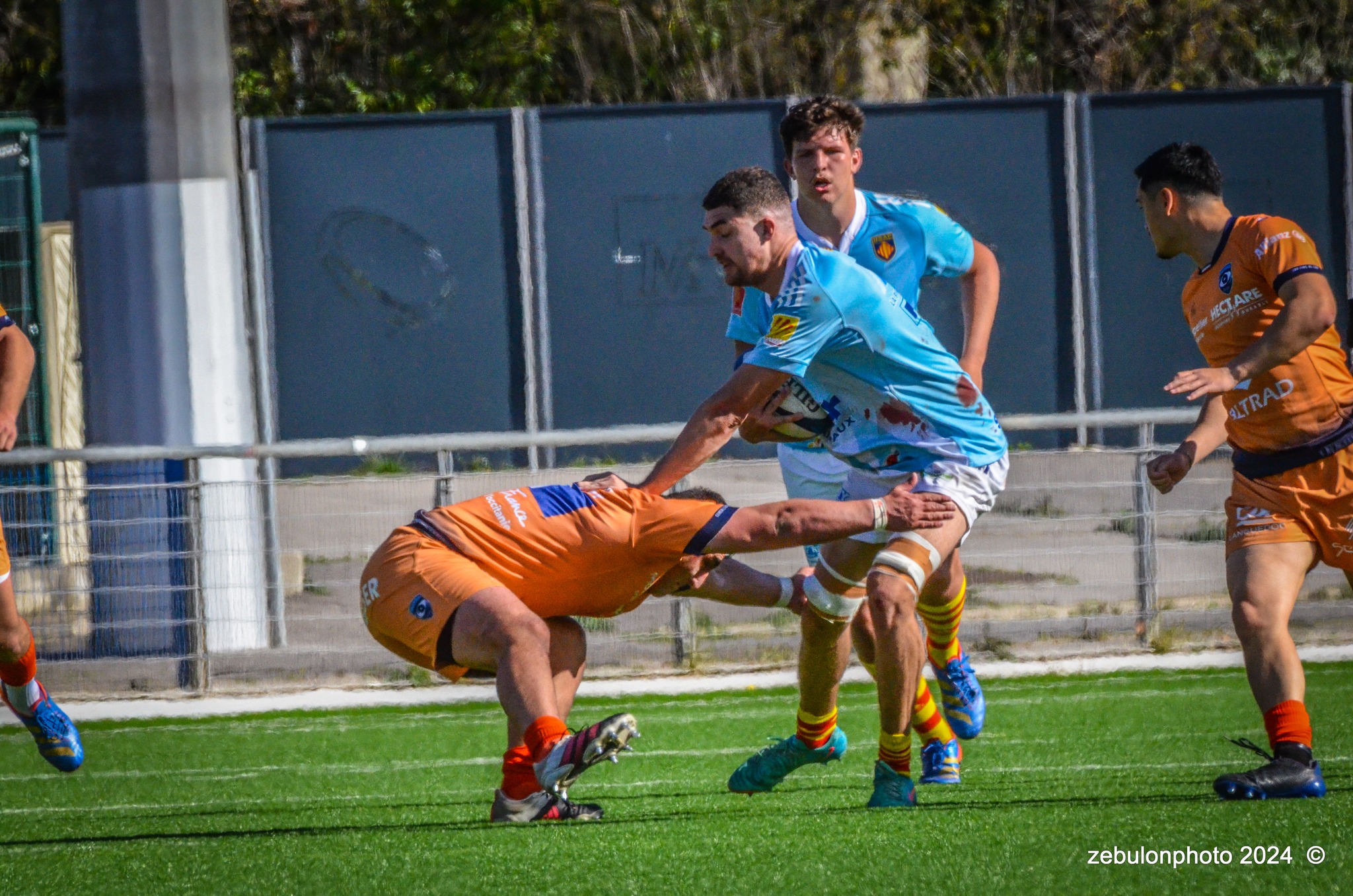  Montpellier Hérault Rugby - US Arlequins Perpignanais - Rugby - 2024 Espoirs - Montpellier (18) vs (7) Perpignan (#ESP24MHRUSAP03) Photo by: Photo Zebulon | Siuxy Sports 2024-03-16
