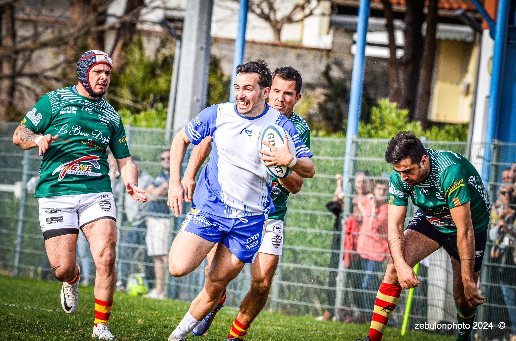  Cabestany Olympique XV - RC Ponteilla - Rugby - FFR Reg3 - Cabestani (15) vs (25) Ponteilla (#FFR24R3CABPON03) Photo by: Photo Zebulon | Siuxy Sports 2024-03-17