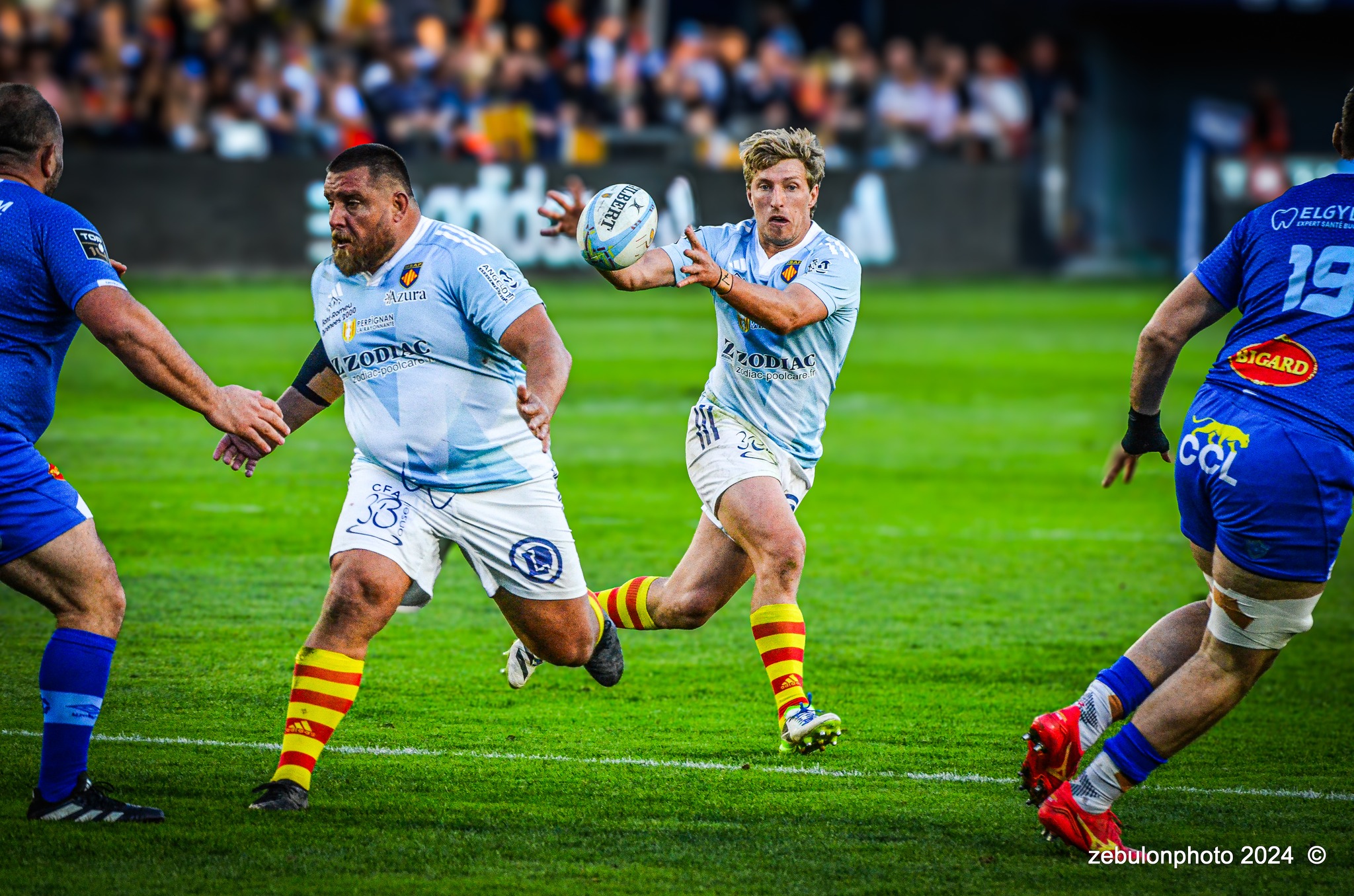  US Arlequins Perpignanais - Castres Olympique - Rugby - FFR 2024 - Top14 - USAP (43) vs (12) Castres  (#FFR24TOPPERCAS03) Photo by: Photo Zebulon | Siuxy Sports 2024-03-30