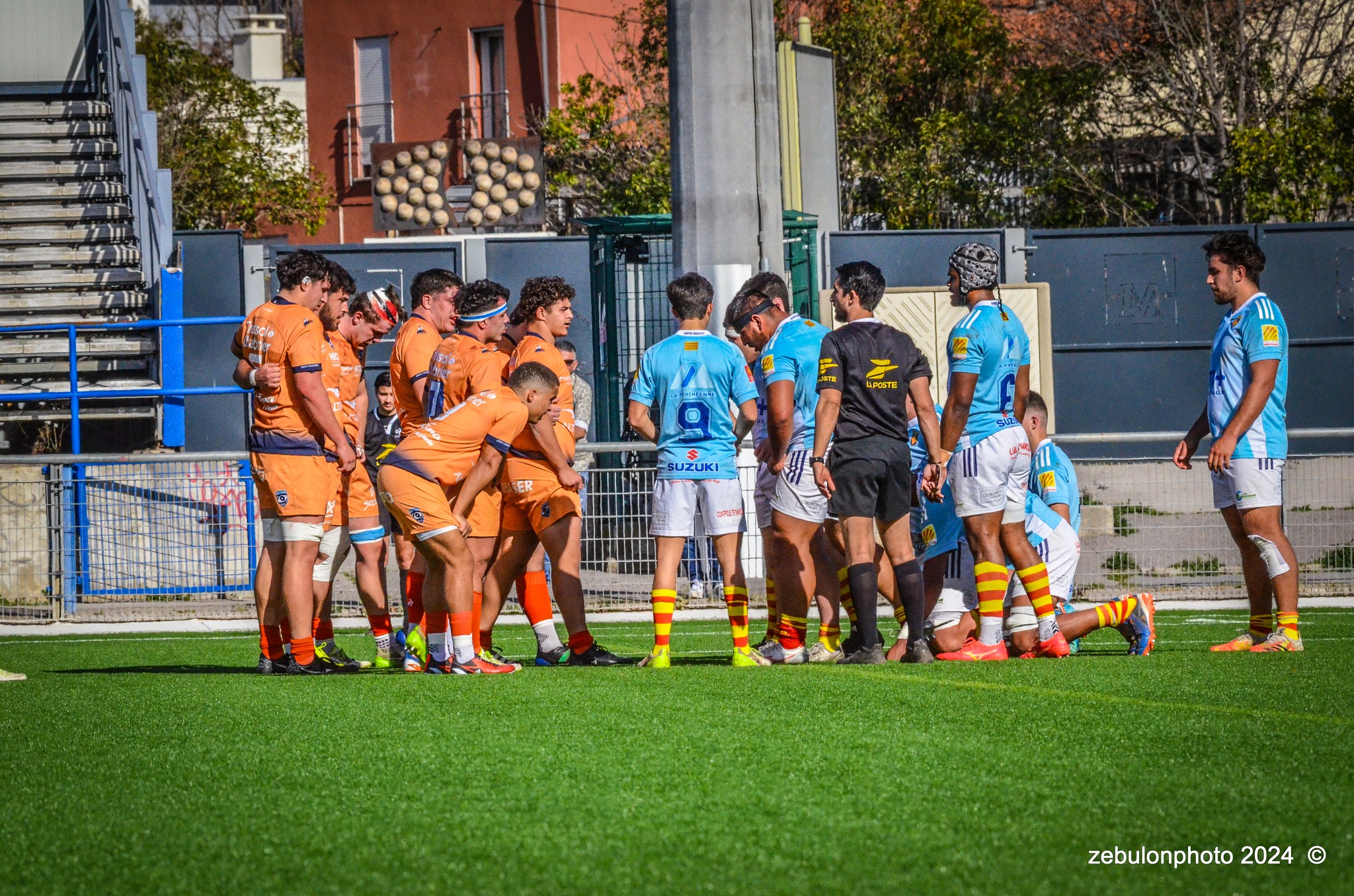  Montpellier Hérault Rugby - US Arlequins Perpignanais - Rugby - 2024 Espoirs - Montpellier (18) vs (7) Perpignan (#ESP24MHRUSAP03) Photo by: Photo Zebulon | Siuxy Sports 2024-03-16