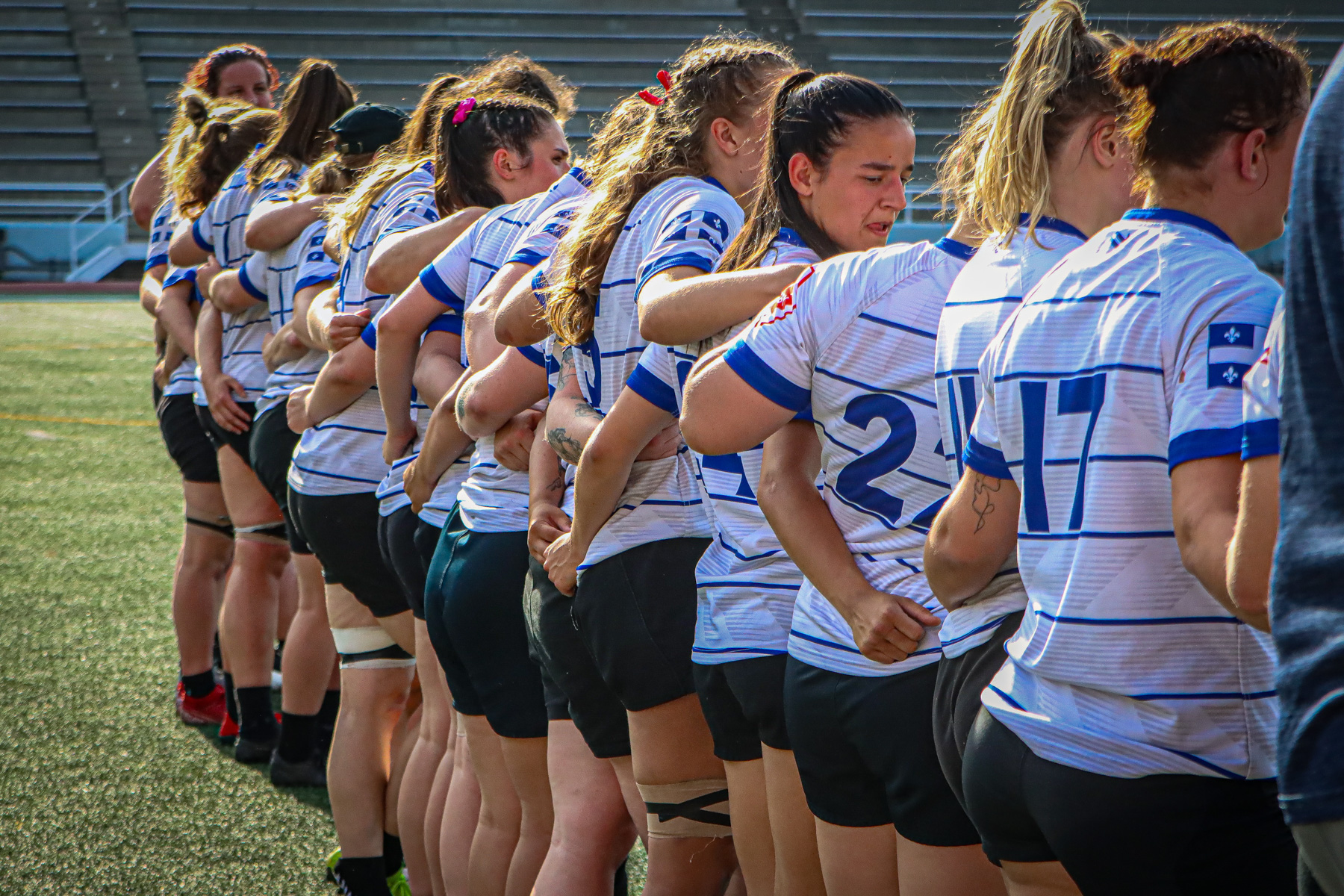  Équipe féminine - Rugby Québec - Ontario Blues (w) - Rugby - QORC-CROQ 2024 - FINALS - QUÉBEC EST (37) VS (13) ONTARIO EST - 1ST POSITION - Reel Mayarts (#QORC24QCEONE16) Photo by: Photo Mayarts | Siuxy Sports 2024-06-01