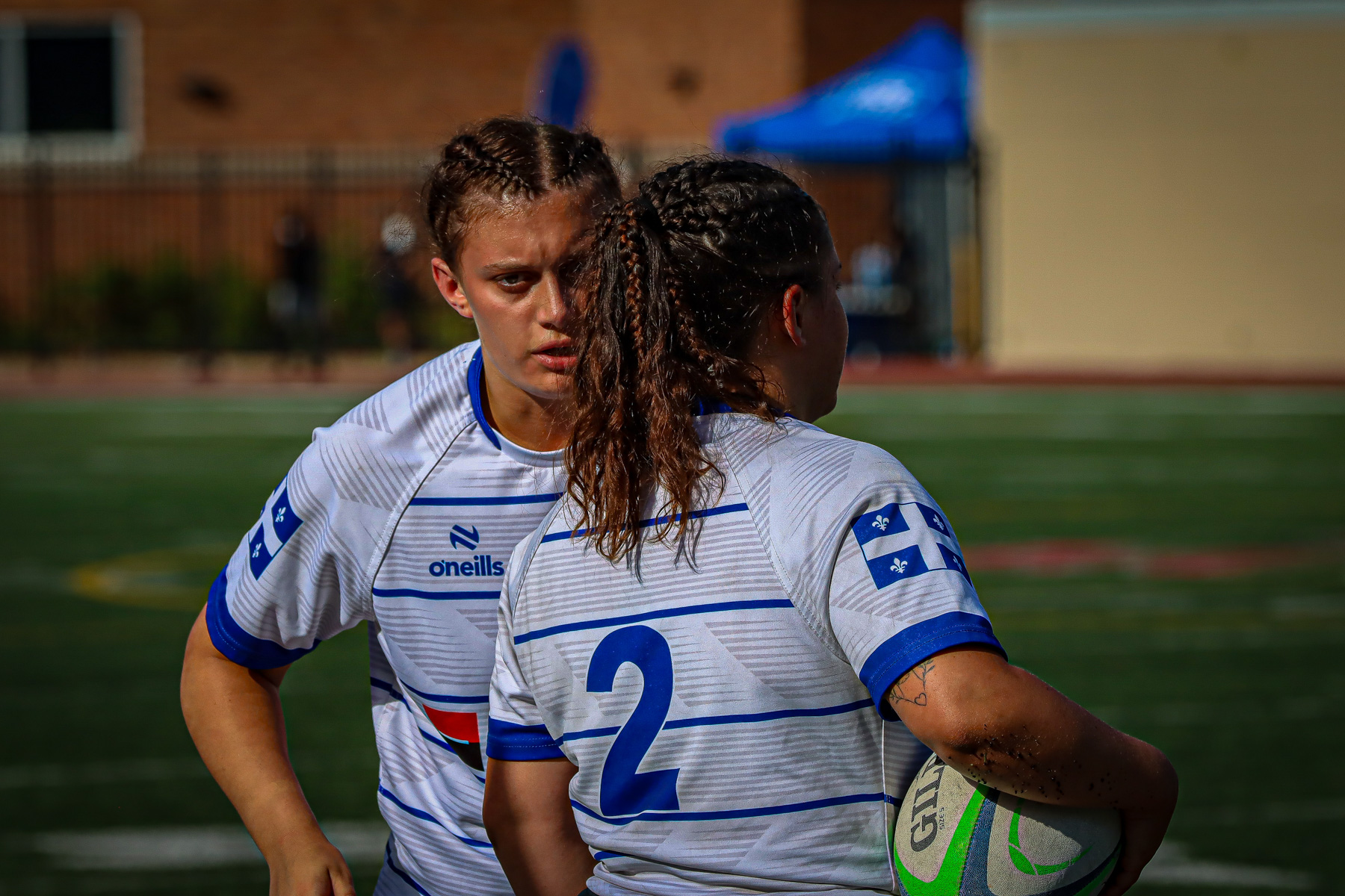  Équipe féminine - Rugby Québec - Ontario Blues (w) - Rugby - QORC-CROQ 2024 - FINALS - QUÉBEC EST (37) VS (13) ONTARIO EST - 1ST POSITION - Reel Mayarts (#QORC24QCEONE16) Photo by: Photo Mayarts | Siuxy Sports 2024-06-01