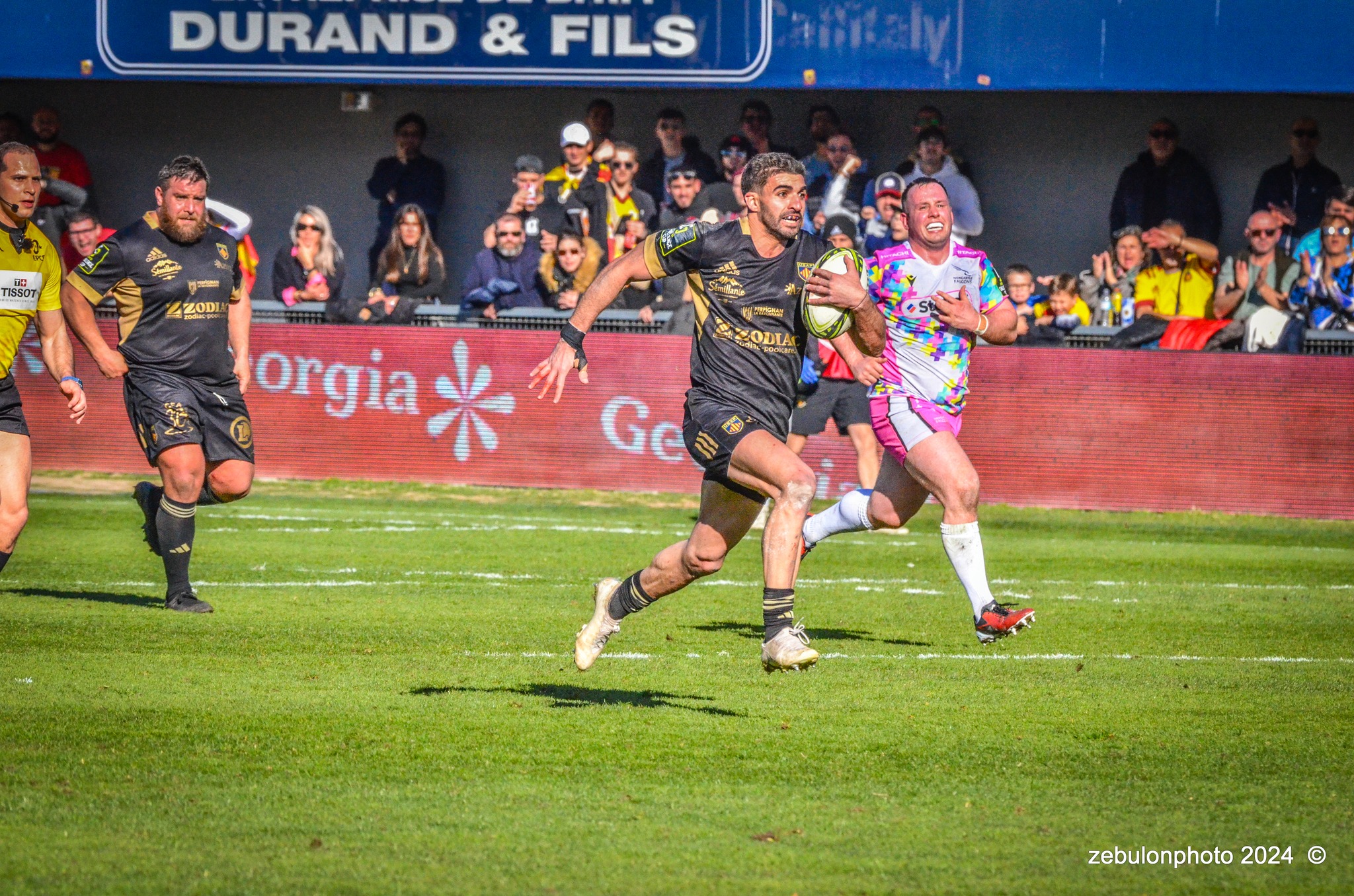  US Arlequins Perpignanais - Newcastle Falcons - Rugby - Challenge Cup - Perpignan (23) vs (32) Newcastle Falcons (#CC24USAPNF01) Photo by: Photo Zebulon | Siuxy Sports 2024-01-21