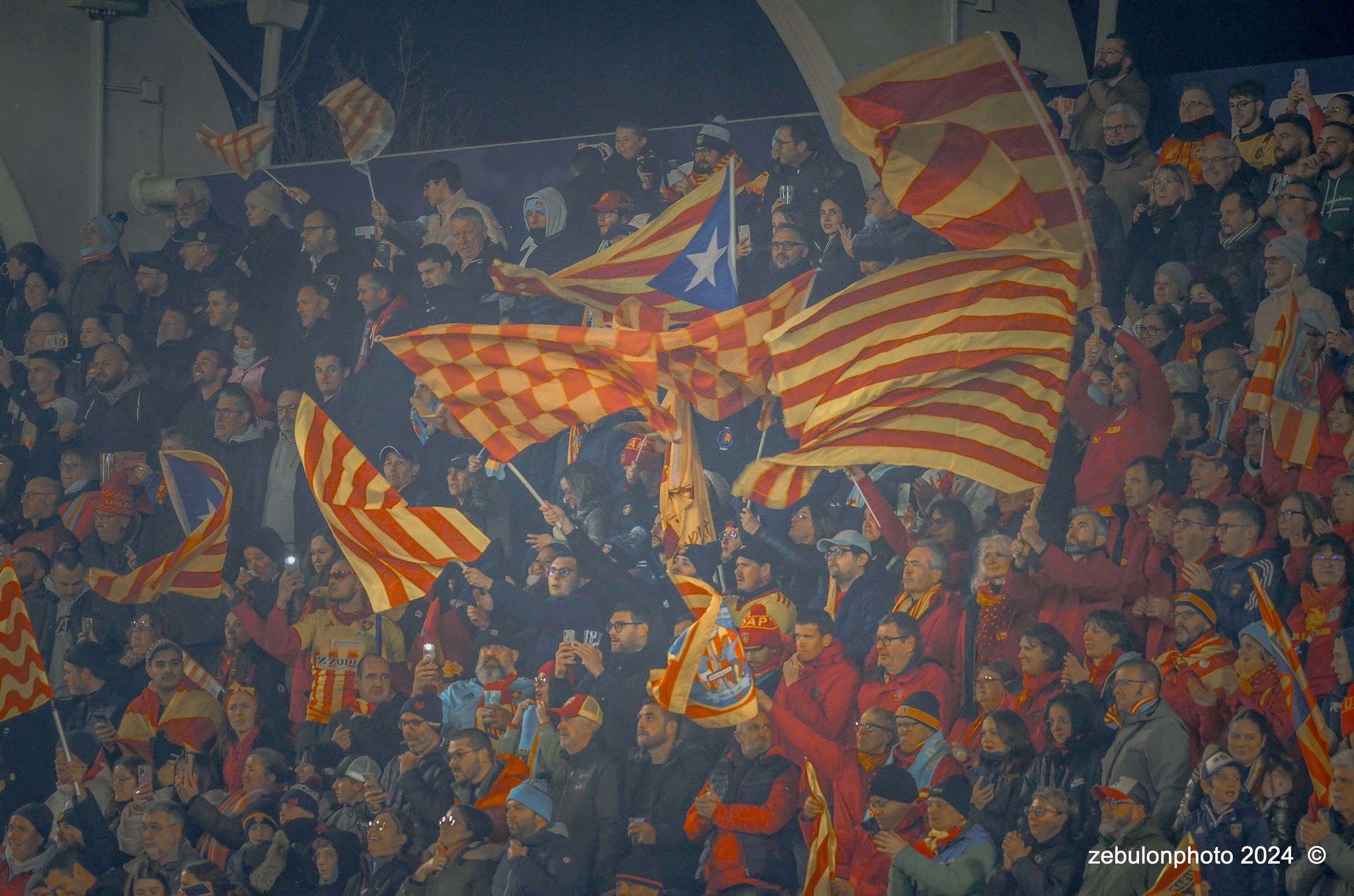  US Arlequins Perpignanais - RC Toulonnais - Rugby - TOP 14 - Perpignan (27) vs (17) RC Toulonnais (#TOP1424USAPRCT03) Photo by: Photo Zebulon | Siuxy Sports 2024-03-09