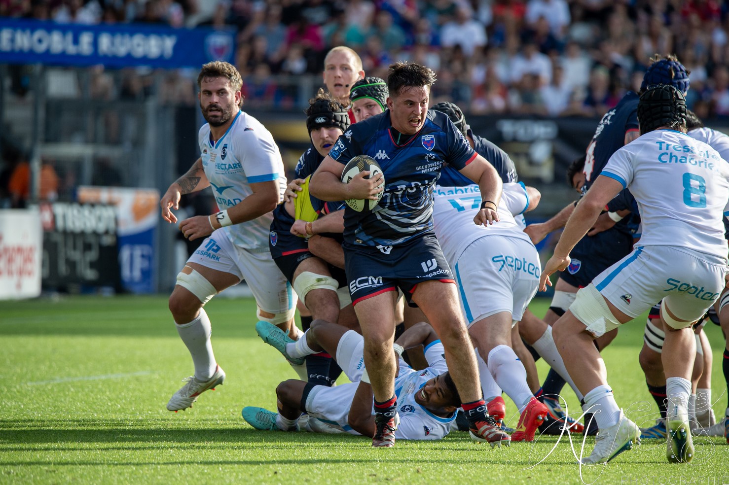  FC Grenoble Rugby - Montpellier Hérault Rugby - Rugby - FFR - 2024 - Access Match -  FC Grenoble (18) vs (20) Montpellier (#FFR24FCGMHR06) Photo by: Karine Valentin | Siuxy Sports 2024-06-16