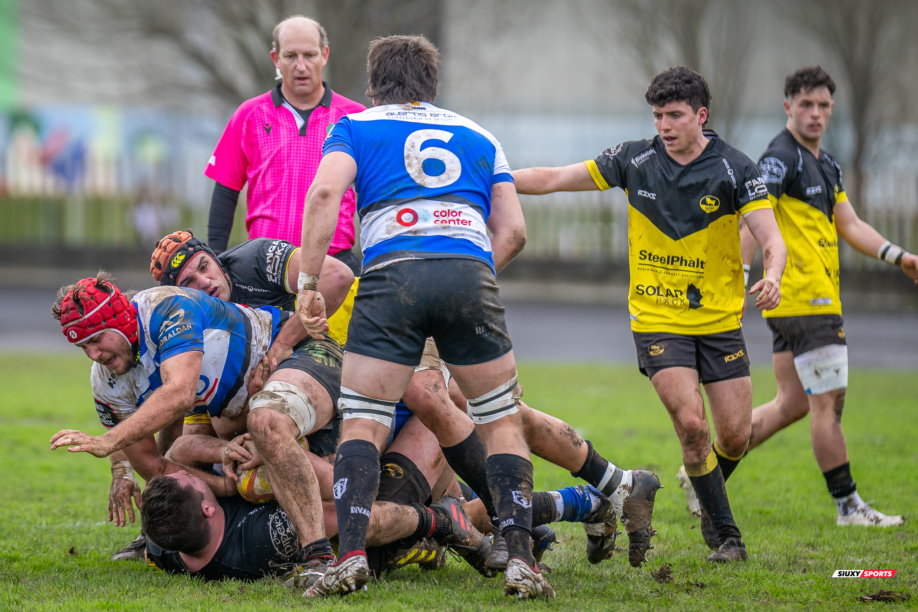 Jon AZKORRA MAIR - Peio CIRARDA ALBERDI -  Getxo Artea Rugby Taldea - Club de Rugby Sant Cugat - Rugby - Élite Div Honor B masculina - Getxo (17) vs (5) Sant Cugat (#E24DBMGETSC03) Photo by: Fredy Monfoto | Siuxy Sports 2024-03-03