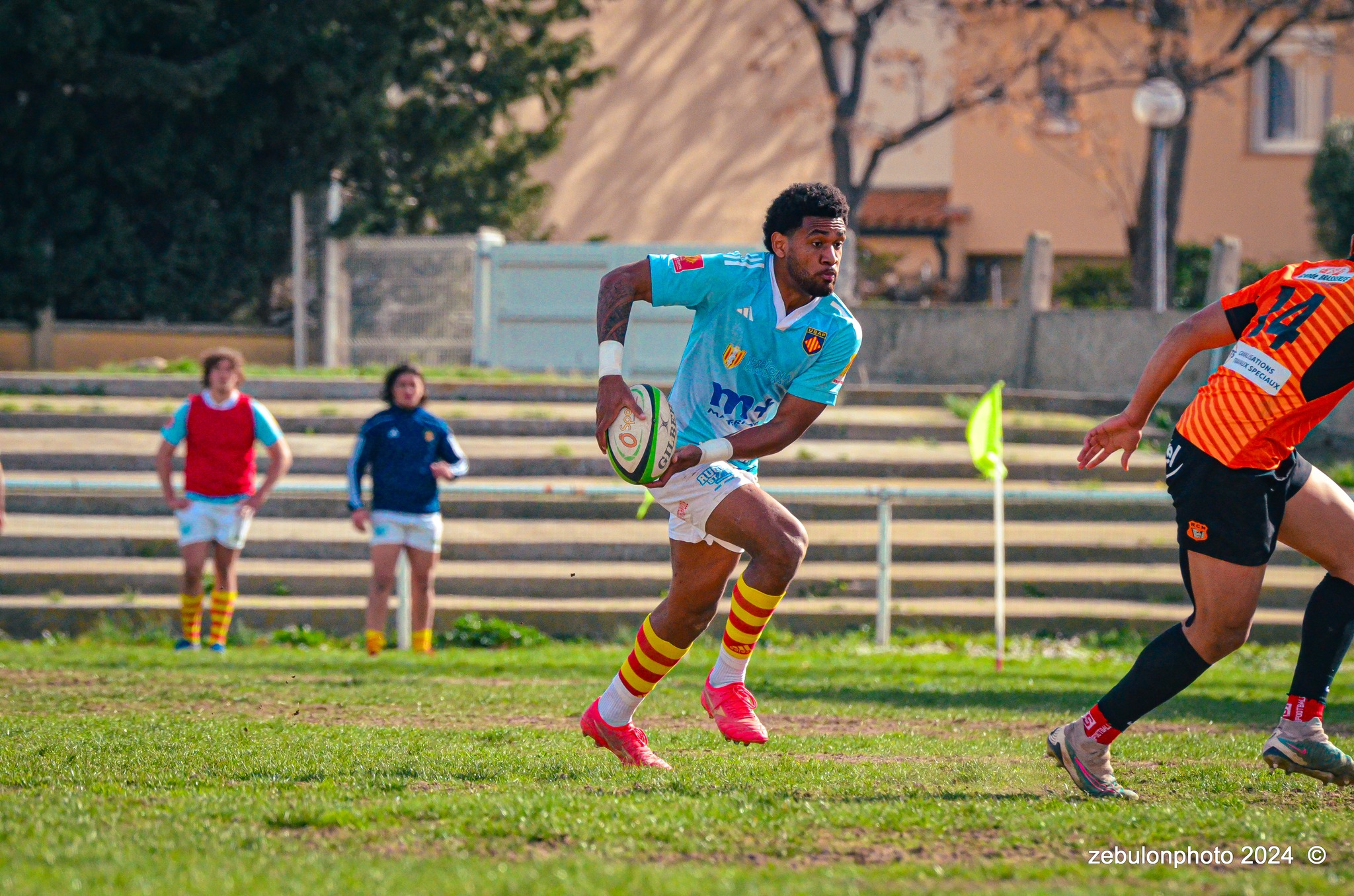  Racing Club Narbonnais - US Arlequins Perpignanais - Rugby - Espoirs - Narbonne vs USAP (#ESP24RCNUSAP02) Photo by: Photo Zebulon | Siuxy Sports 2024-02-17